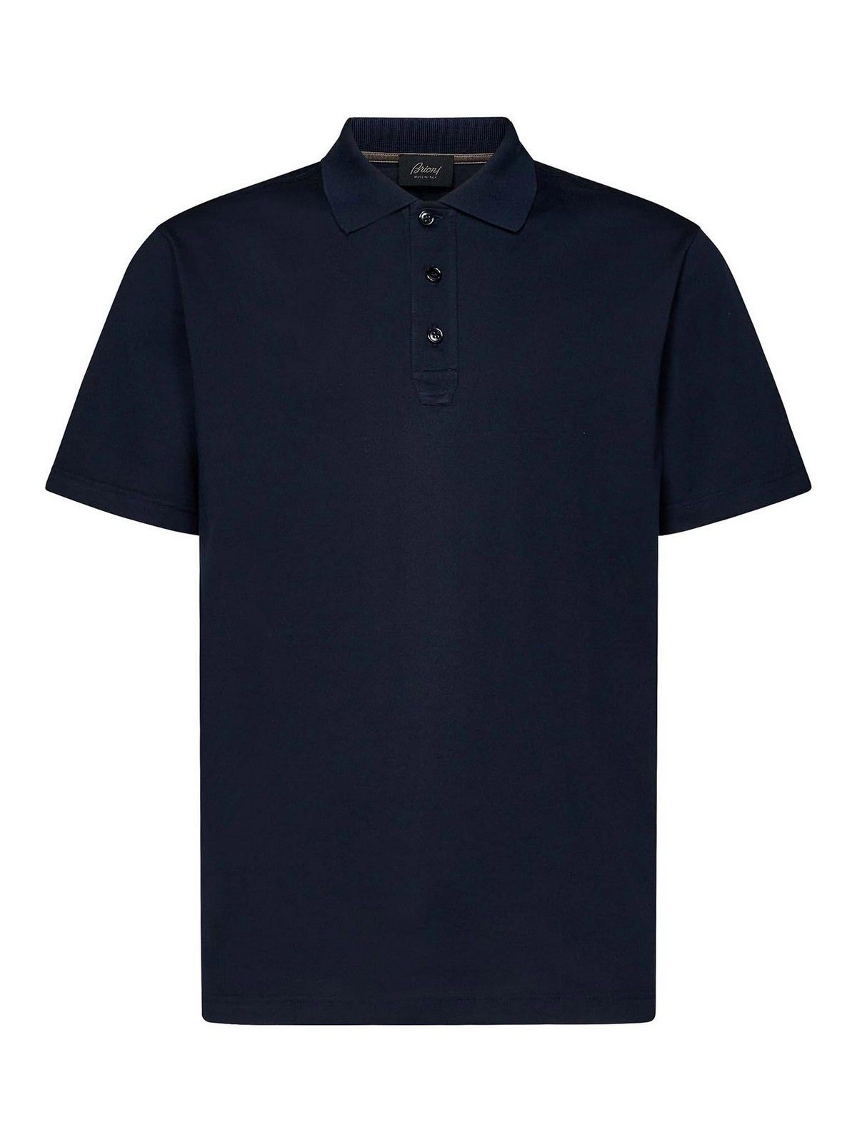 Navy Blue Polo Shirt In Gassed Cotton UJPM0LOA6134100 (Brioni / ポロシャツ ) | Brioni (ブリオーニ)