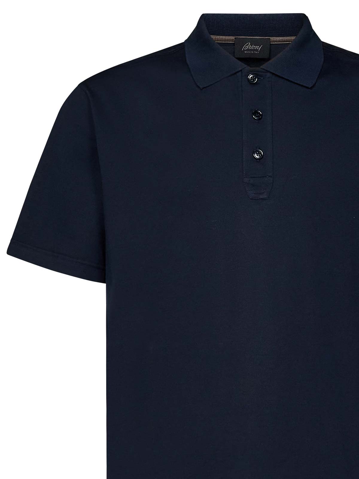 Navy Blue Polo Shirt In Gassed Cotton UJPM0LOA6134100 (Brioni / ポロシャツ ) | Brioni (ブリオーニ)(2)