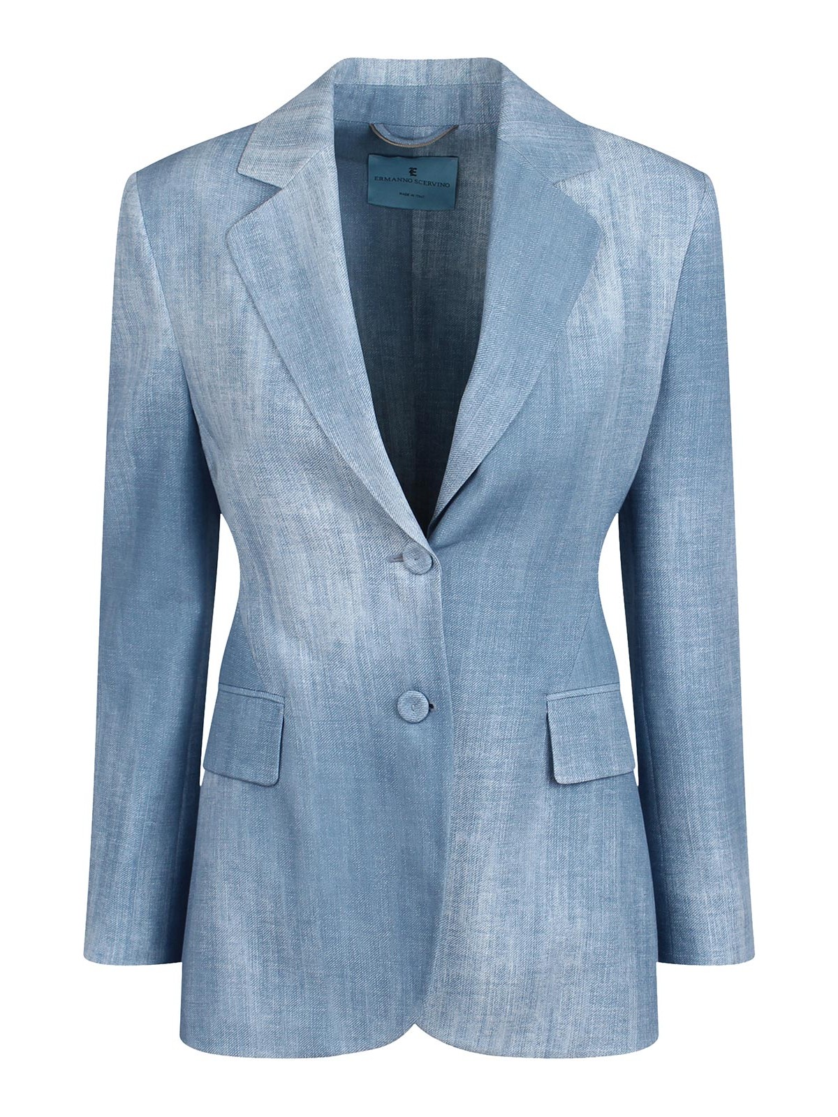 Blazer With Denim Print D446I304EMYS4217 (ERMANNO SCERVINO / ブレザー・ジャケット ) | ERMANNO SCERVINO (エルマンノ シェルヴィーノ)