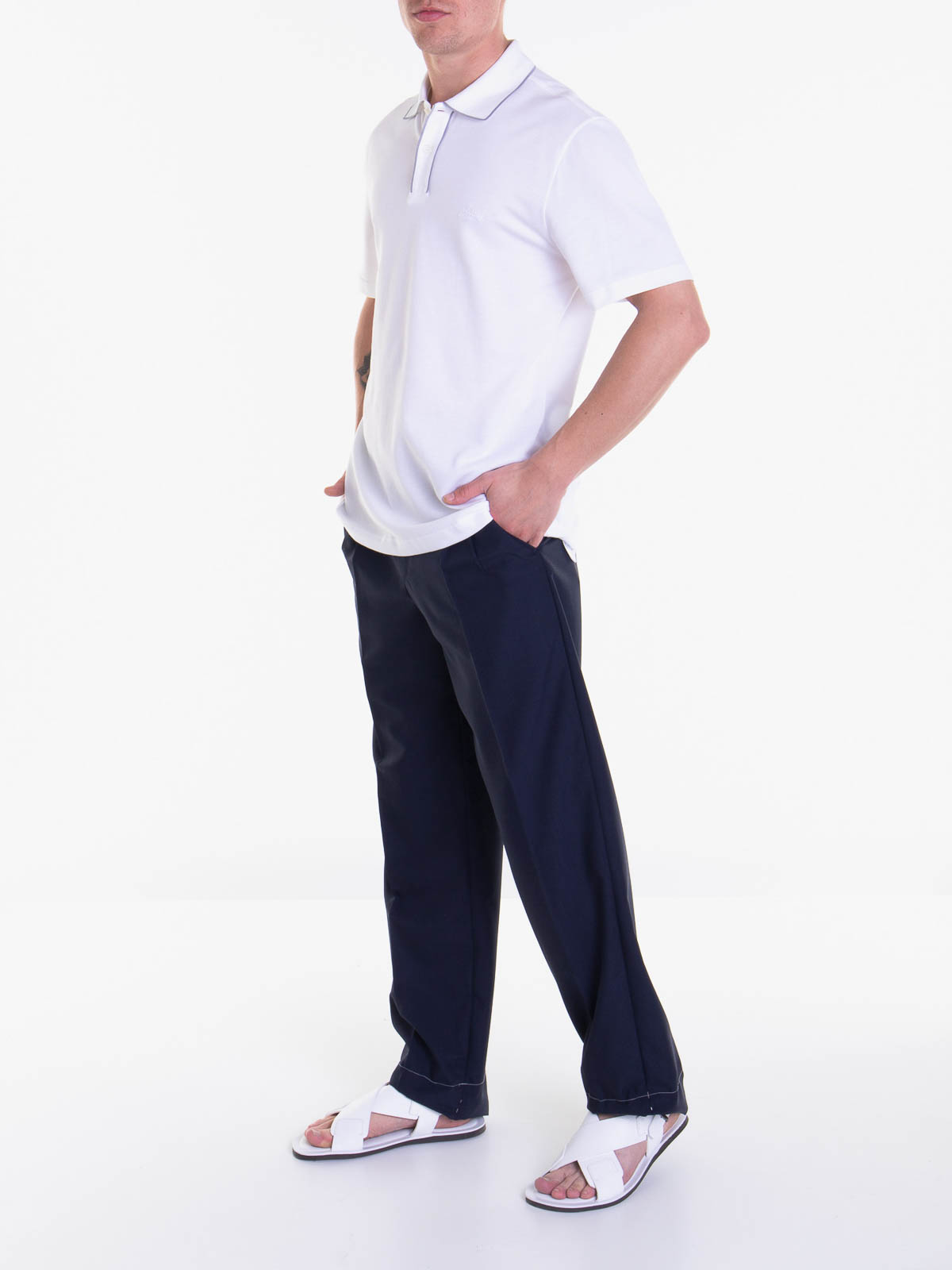Logo T-Shirt UJPG0LPA6279019 (Brioni / ポロシャツ ) | Brioni (ブリオーニ)(1)
