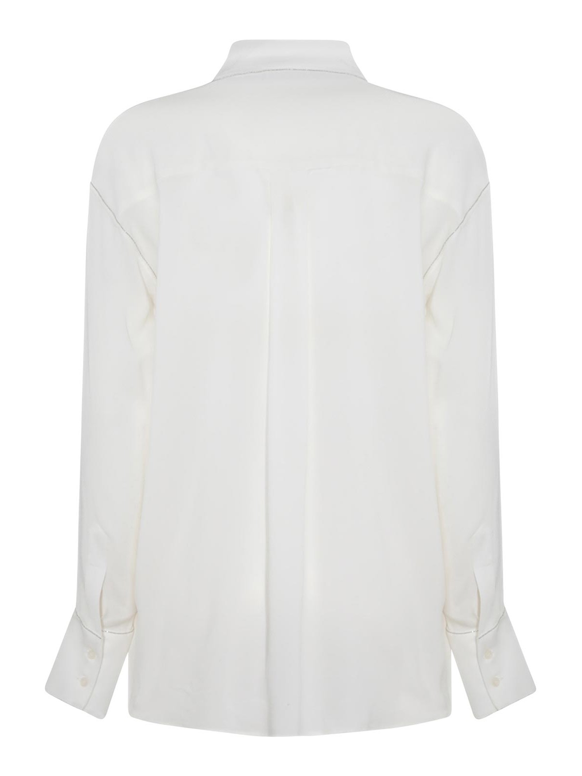 White Viscose Blend Shirt CAD264F238D6460142 (FABIANA FILIPPI / シャツ・ブラウス ) | FABIANA FILIPPI (ファビアナフィリッピ)(1)