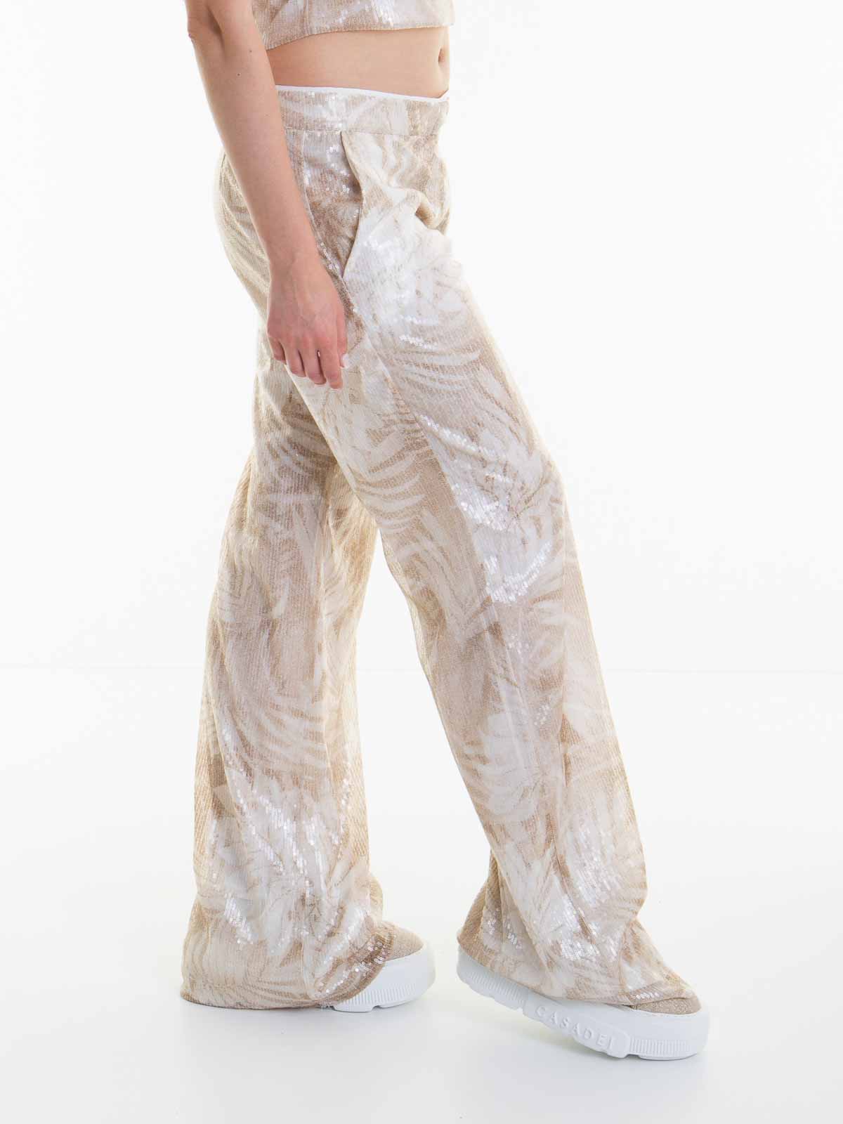 Sequin Fantasy Print Pants D44EP042EB8MF183 (ERMANNO SCERVINO / パンツ ) | ERMANNO SCERVINO (エルマンノ シェルヴィーノ)(1)