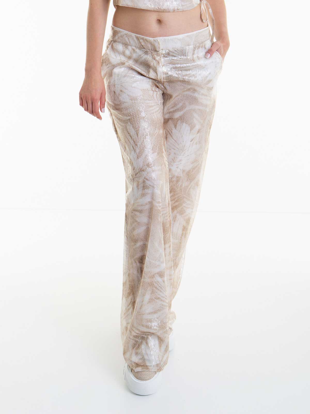 Sequin Fantasy Print Pants D44EP042EB8MF183 (ERMANNO SCERVINO / パンツ ) | ERMANNO SCERVINO (エルマンノ シェルヴィーノ)(2)