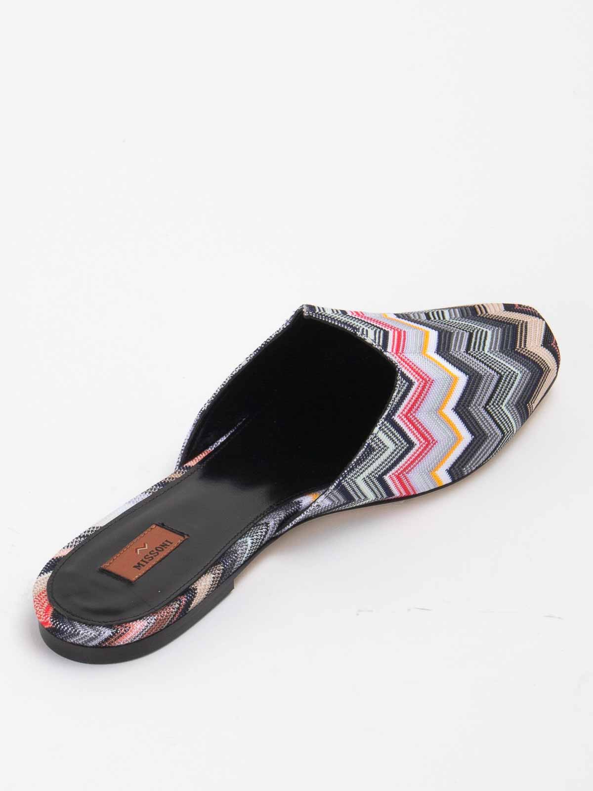 Geometric Print Slippers M15001ALICUDIWAVEBLACK (MISSONI / サンダル ) | MISSONI (ミッソー二)(2)