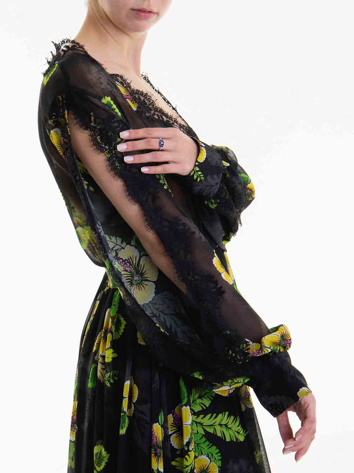 Back Zip Wide Sleeve Dress D44EQ049EC9MF338 (ERMANNO SCERVINO / ワンピース・ドレス・オールインワン ) | ERMANNO SCERVINO (エルマンノ シェルヴィーノ)(4)