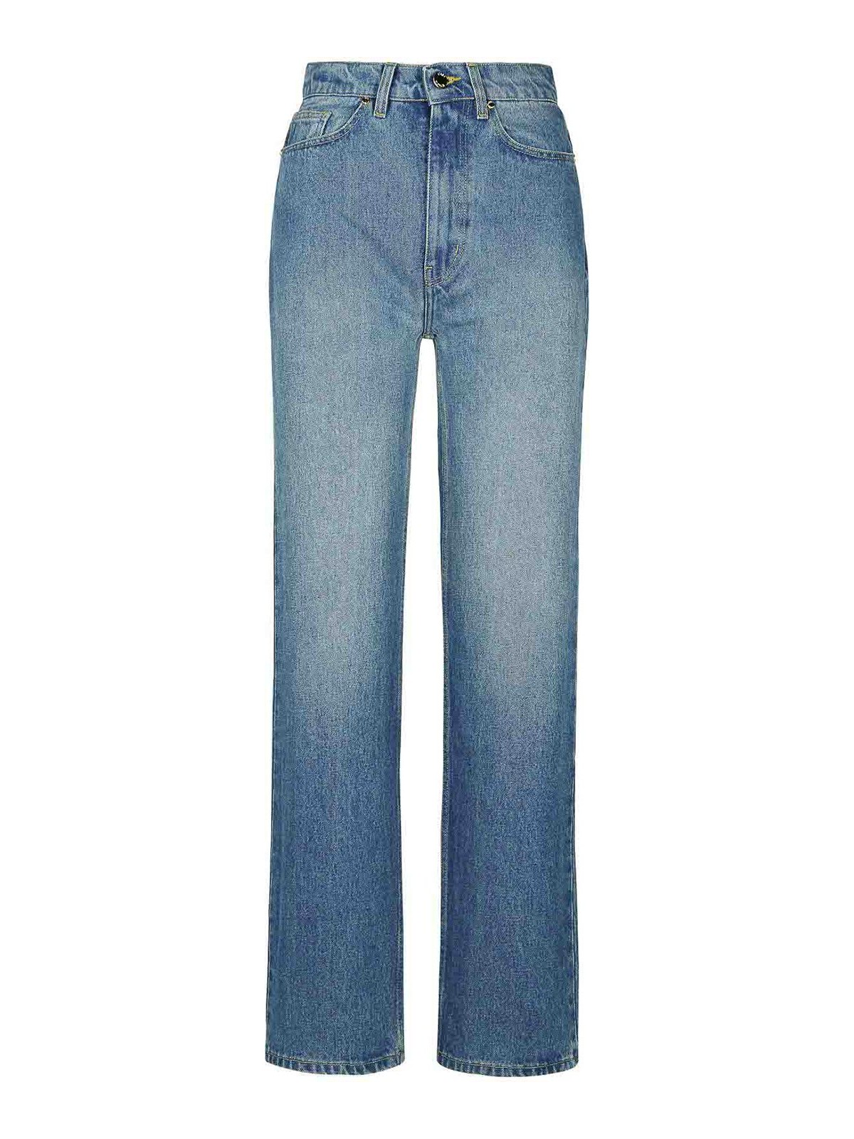 Light Blue Denim Cotton Jeans WPF24TR01901 (Casablanca / ジーンズ ) | Casablanca (カサブランカ)