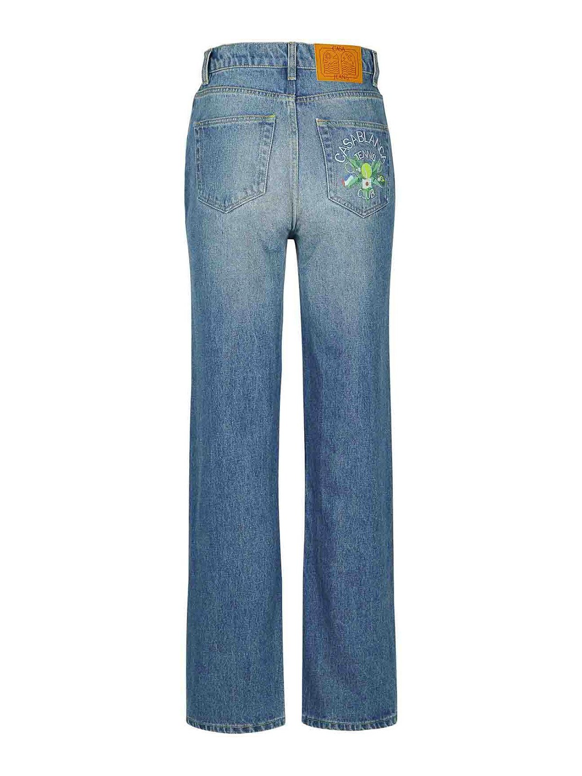 Light Blue Denim Cotton Jeans WPF24TR01901 (Casablanca / ジーンズ ) | Casablanca (カサブランカ)(1)