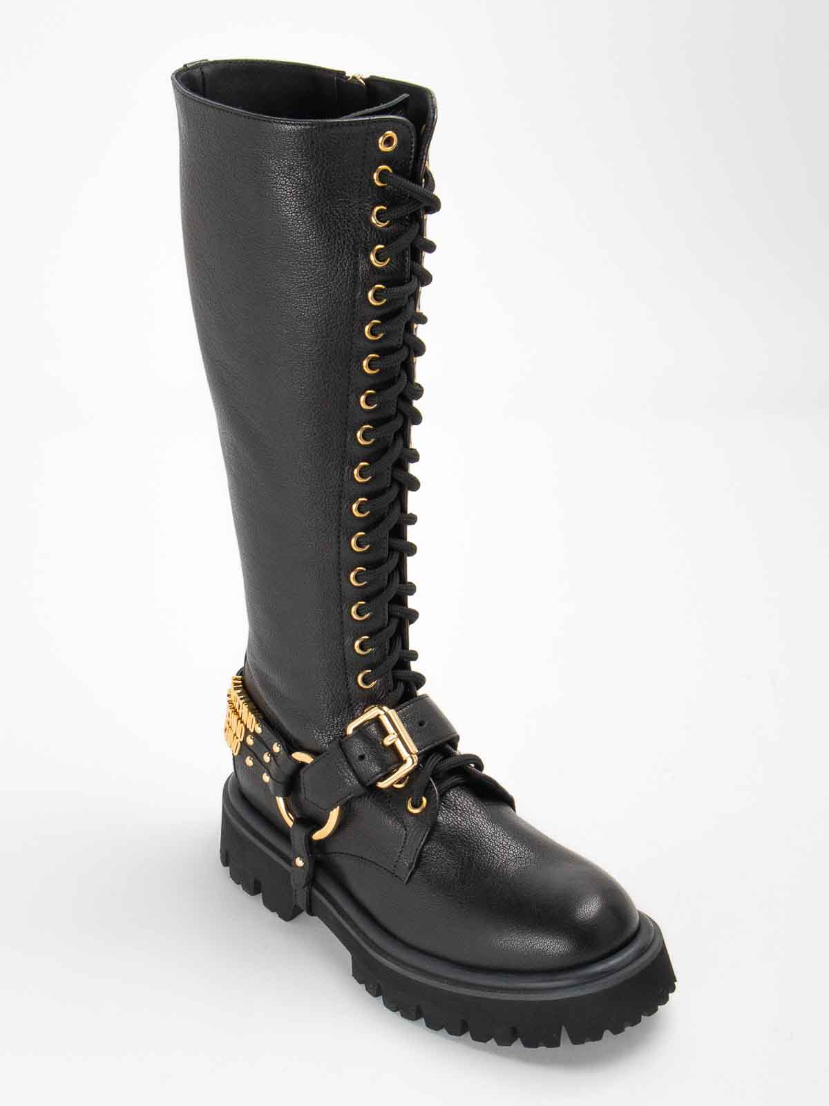 Maxi Metal Back Logo Ankle Boots 26024G1HMW0000 (MOSCHINO / ブーツ ) | MOSCHINO (モスキーノ)(4)