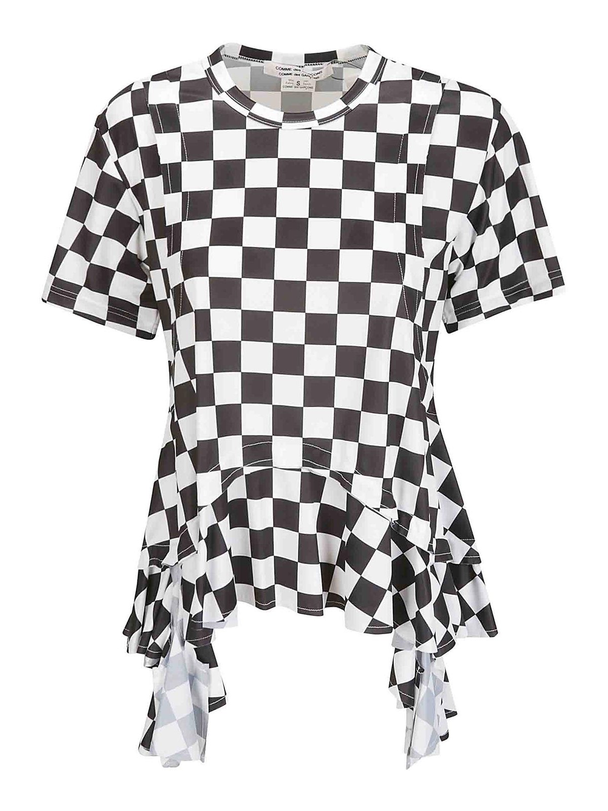 Checkered pattern crew-neck T-shirt RMT024051 (Comme Des Garçons / Tシャツ・カットソー ) | Comme Des Garçons (コムデギャルソン)