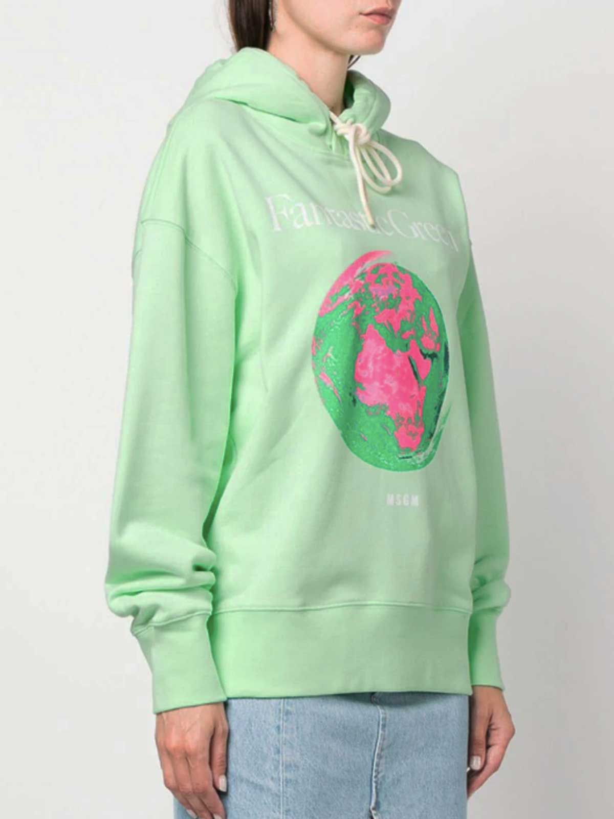 Fantastic Green Sweatshirt 3546MM0723758134 (MSGM / スウェット・フーディー ) | MSGM (エムエスジーエム)(1)