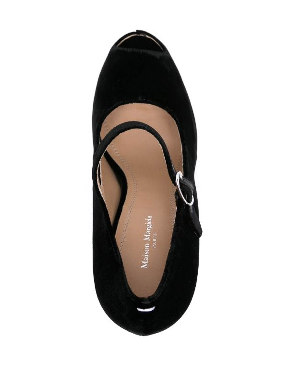 Velvet Peep-Toe Sandals S58WL0263P1788T8013 (Maison Margiela / パンプス・ハイヒール ) | Maison Margiela (メゾン マルジェラ)(3)