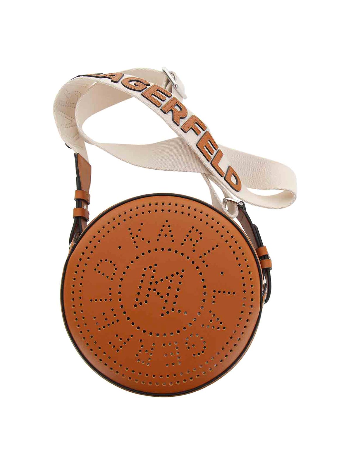 Round camera bag 231W3054774 (KARL LAGERFELD / ハンドバッグ・ショルダーバッグ ) | KARL LAGERFELD (カール・ラガーフェルド)