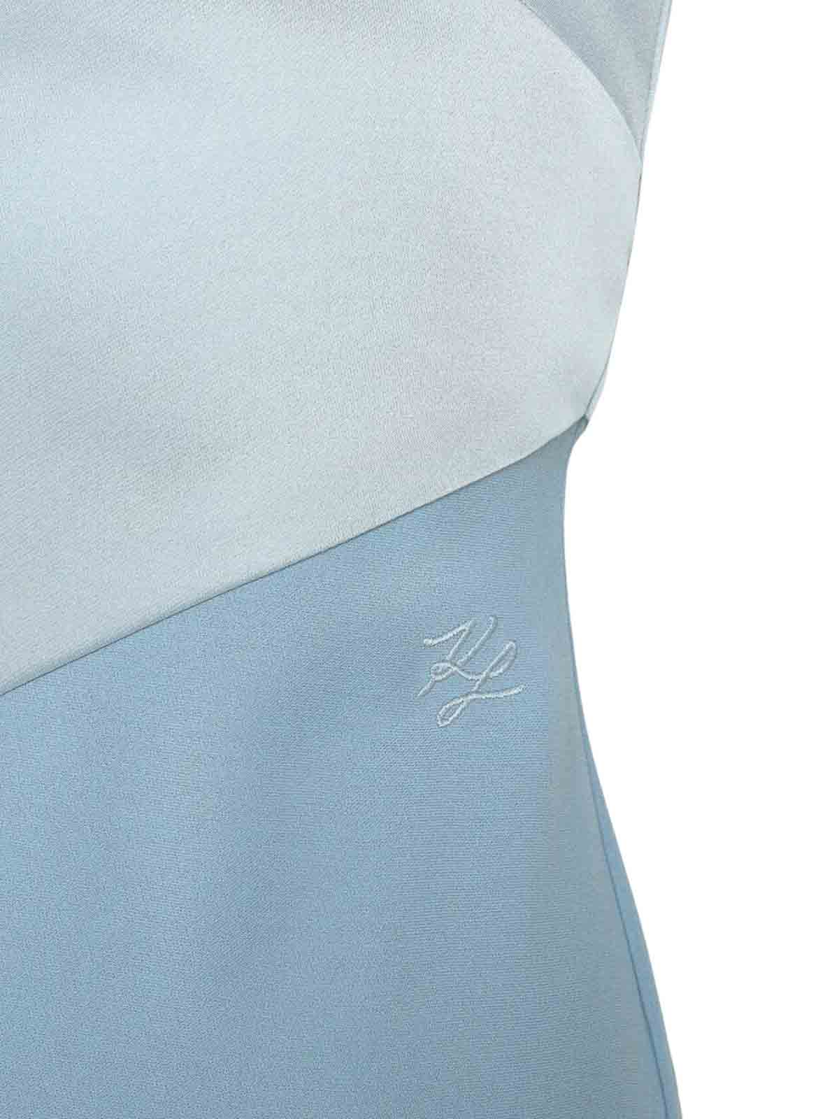 Karl Charm Satin Dress 241W1304303 (KARL LAGERFELD / ワンピース・ドレス・オールインワン ) | KARL LAGERFELD (カール・ラガーフェルド)(2)