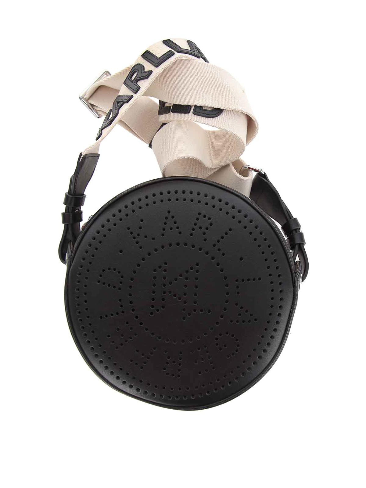 Round camera bag 231W3054999 (KARL LAGERFELD / ハンドバッグ・ショルダーバッグ ) | KARL LAGERFELD (カール・ラガーフェルド)