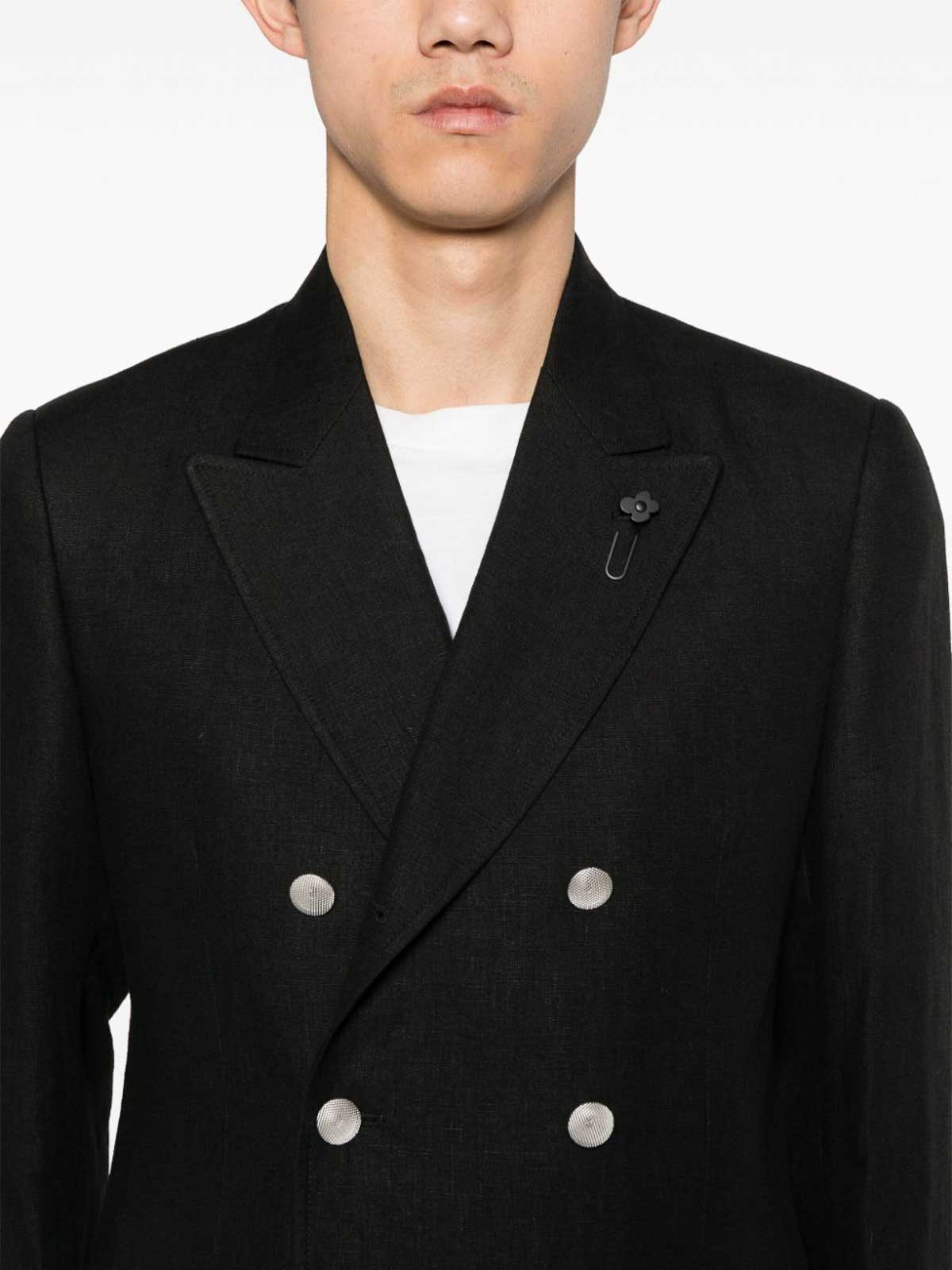 Attitute Drop 7 Reg Double-Breasted Blazer EQ6902CEQSK62428999 (LARDINI / スーツ・ジャケット ) | LARDINI (ラルディーニ)(3)