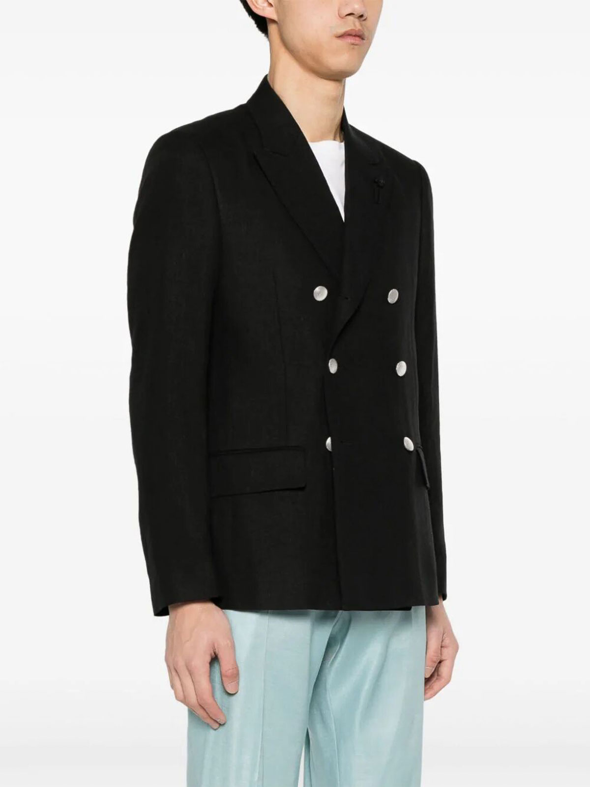Attitute Drop 7 Reg Double-Breasted Blazer EQ6902CEQSK62428999 (LARDINI / スーツ・ジャケット ) | LARDINI (ラルディーニ)(4)