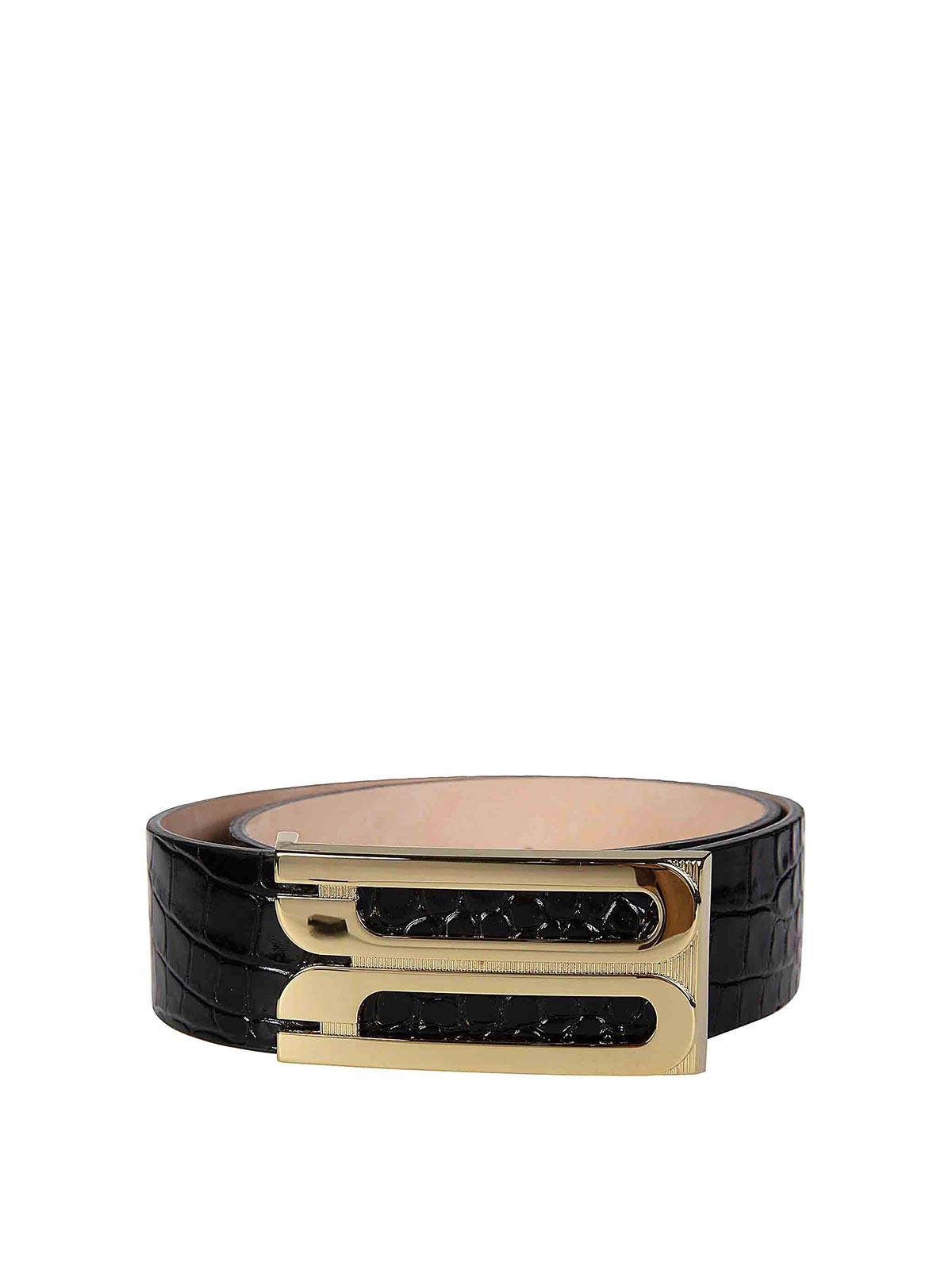 Leather Belt with Gold Closure 1324ABL005785ABLACK (VICTORIA BECKHAM / ベルト・サスペンダー ) | VICTORIA BECKHAM (ヴィクトリア ベッカム)