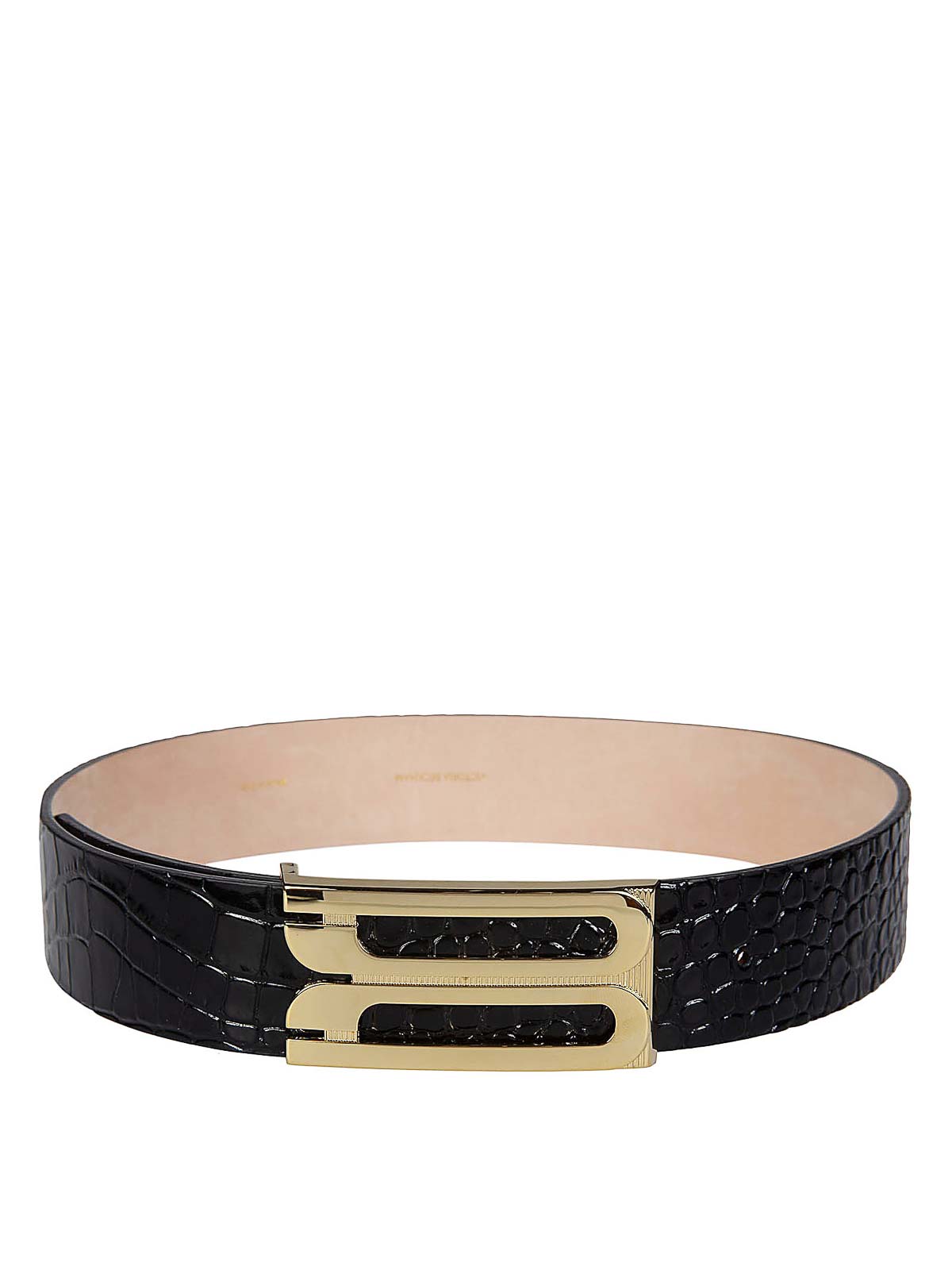 Leather Belt with Gold Closure 1324ABL005785ABLACK (VICTORIA BECKHAM / ベルト・サスペンダー ) | VICTORIA BECKHAM (ヴィクトリア ベッカム)(1)