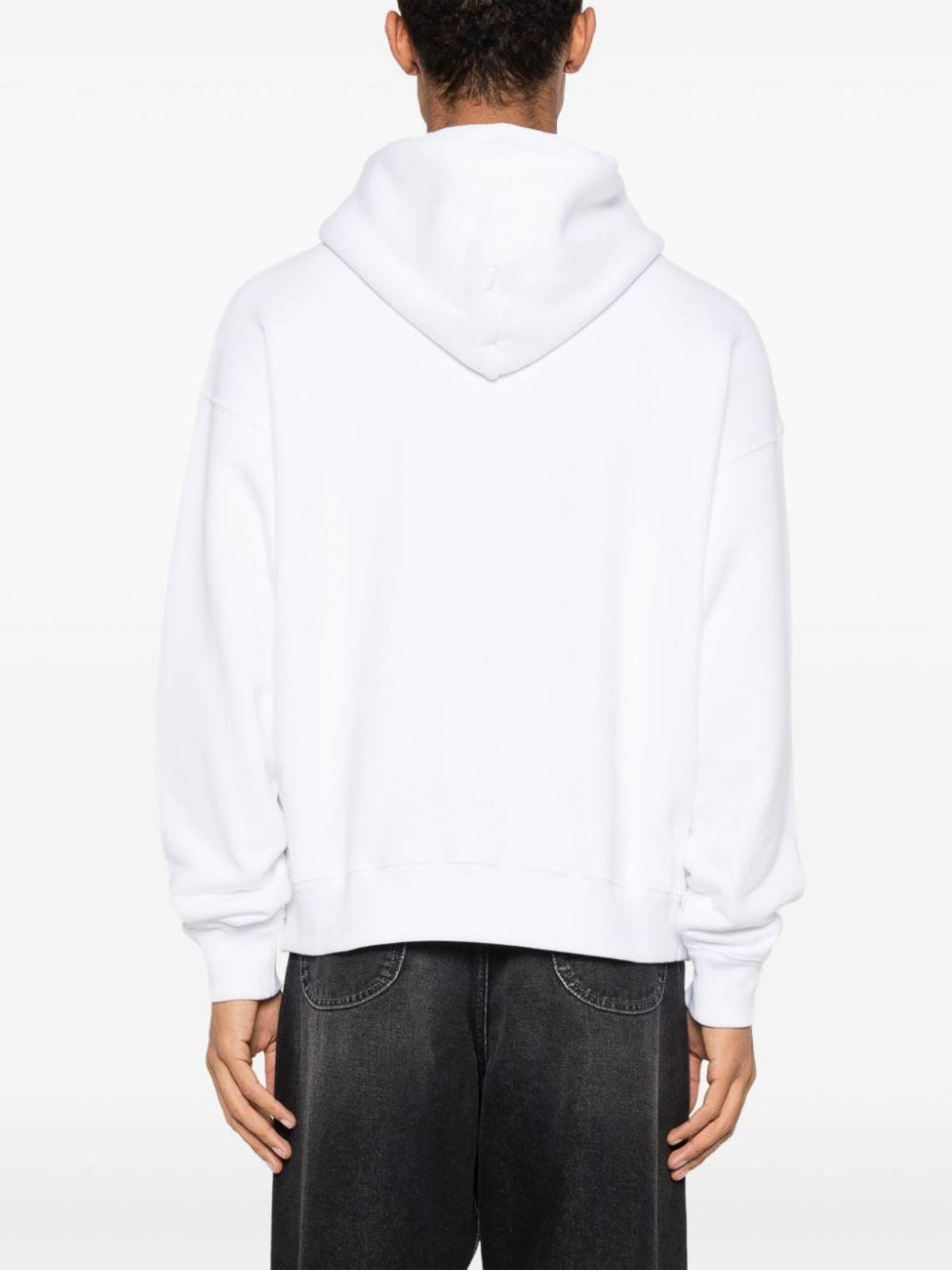 Cotton Hoodie With Print OMBB085F24FLE00S0110 (Off-White / スウェット・フーディー ) | Off-White (オフホワイト)(2)