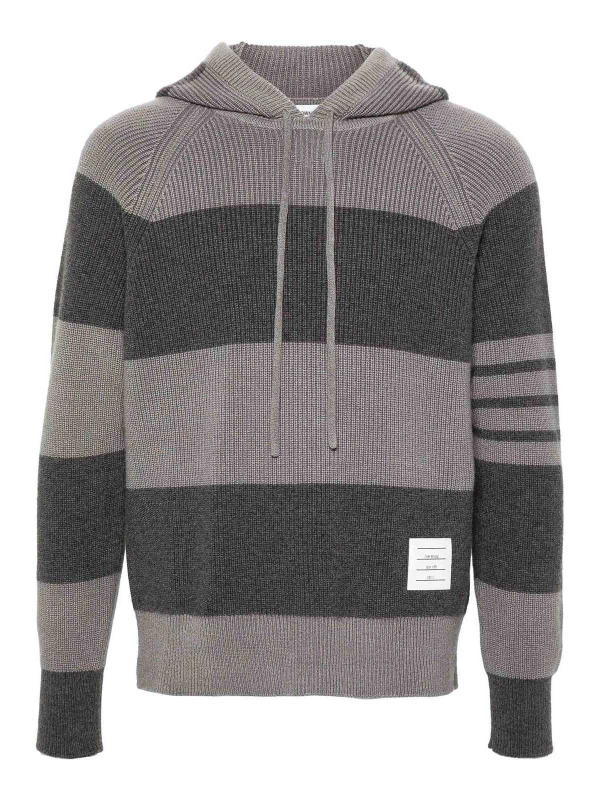 Striped Knitted Hoodie MKA513AY2011982 (Thom Browne / スウェット・フーディー ) | Thom Browne (トム・ブラウン)
