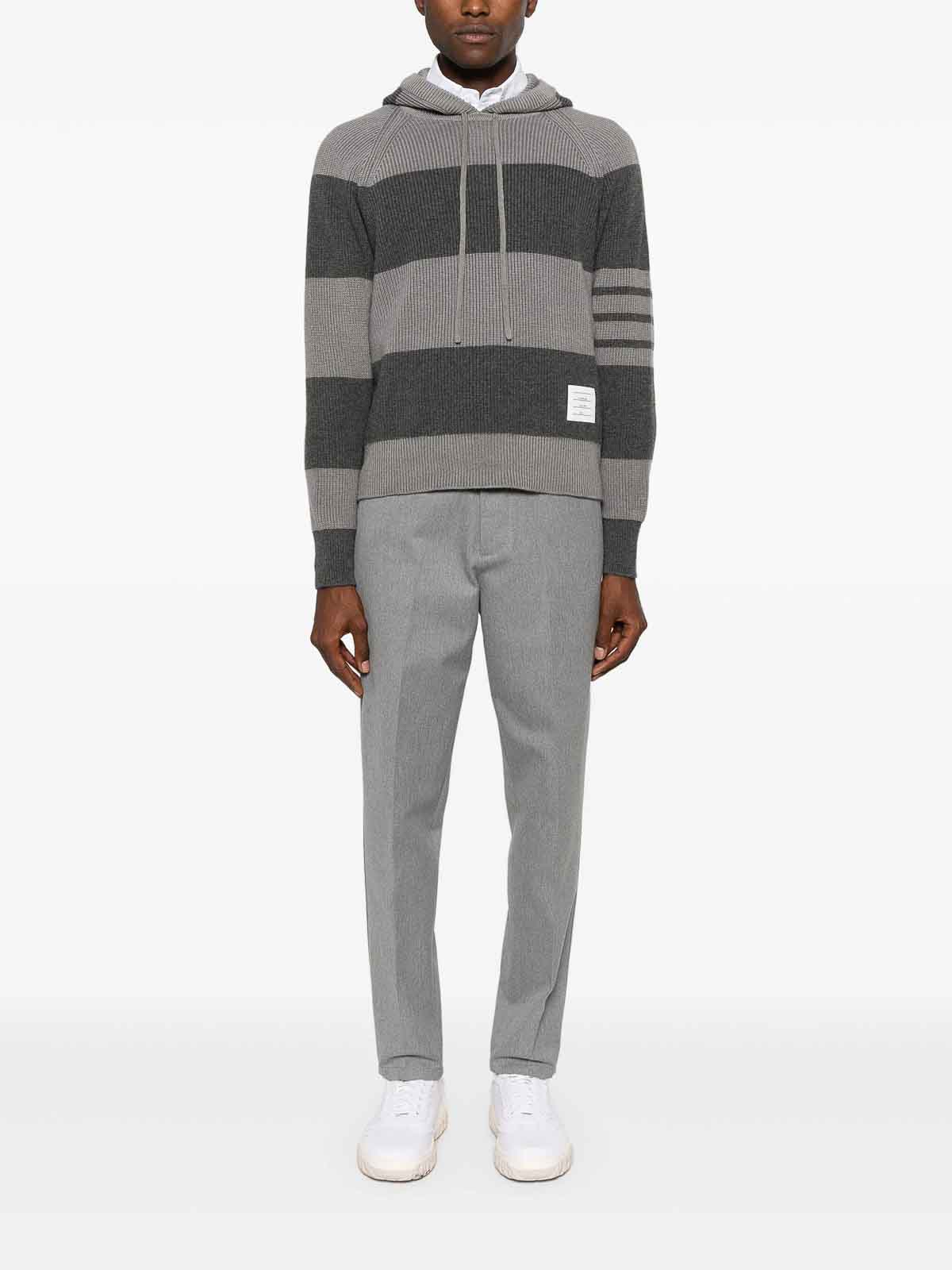 Striped Knitted Hoodie MKA513AY2011982 (Thom Browne / スウェット・フーディー ) | Thom Browne (トム・ブラウン)(1)