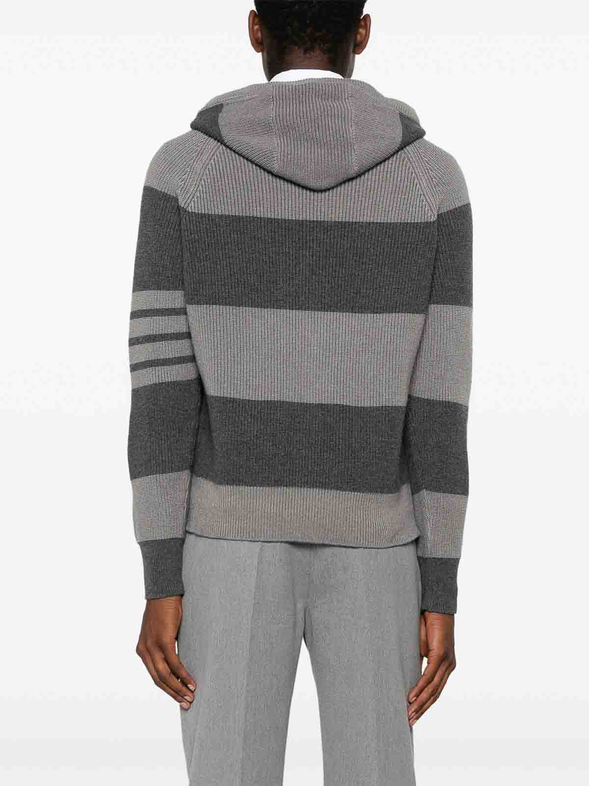Striped Knitted Hoodie MKA513AY2011982 (Thom Browne / スウェット・フーディー ) | Thom Browne (トム・ブラウン)(3)