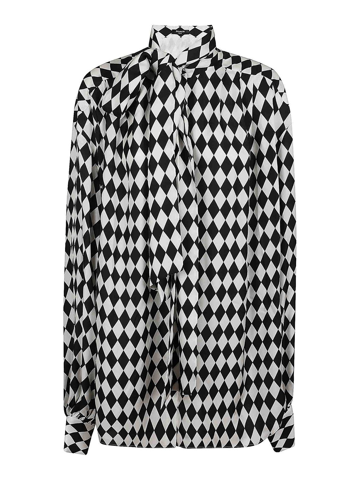 Shirt in pure diamond pattern DF1HT020SE01GAB (Balmain / シャツ・ブラウス ) | Balmain (バルマン)