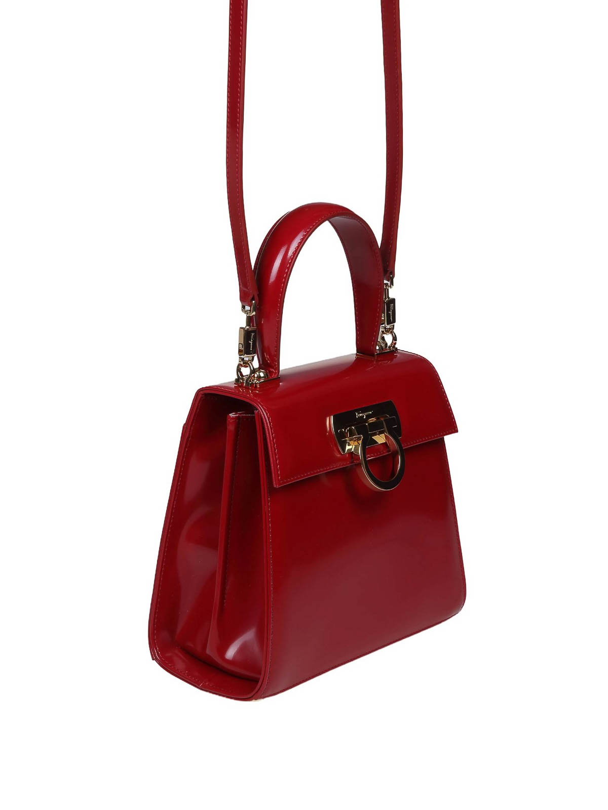 Top Handle S Bag In Red Calfskin 212193ROSSO (FERRAGAMO / ハンドバッグ・ショルダーバッグ ) | FERRAGAMO (フェラガモ)(1)