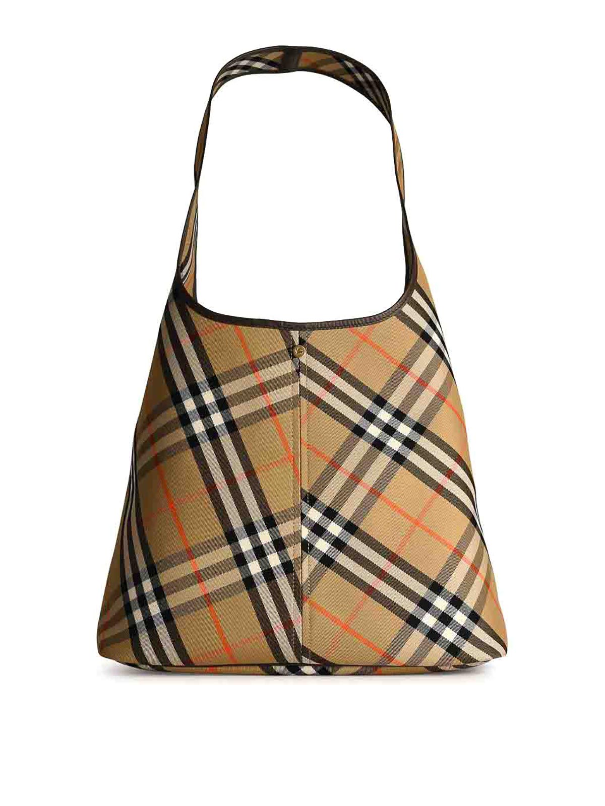 Large Beige Cotton Bag 8094145 (Burberry / ハンドバッグ・ショルダーバッグ ) | Burberry (バーバリー)