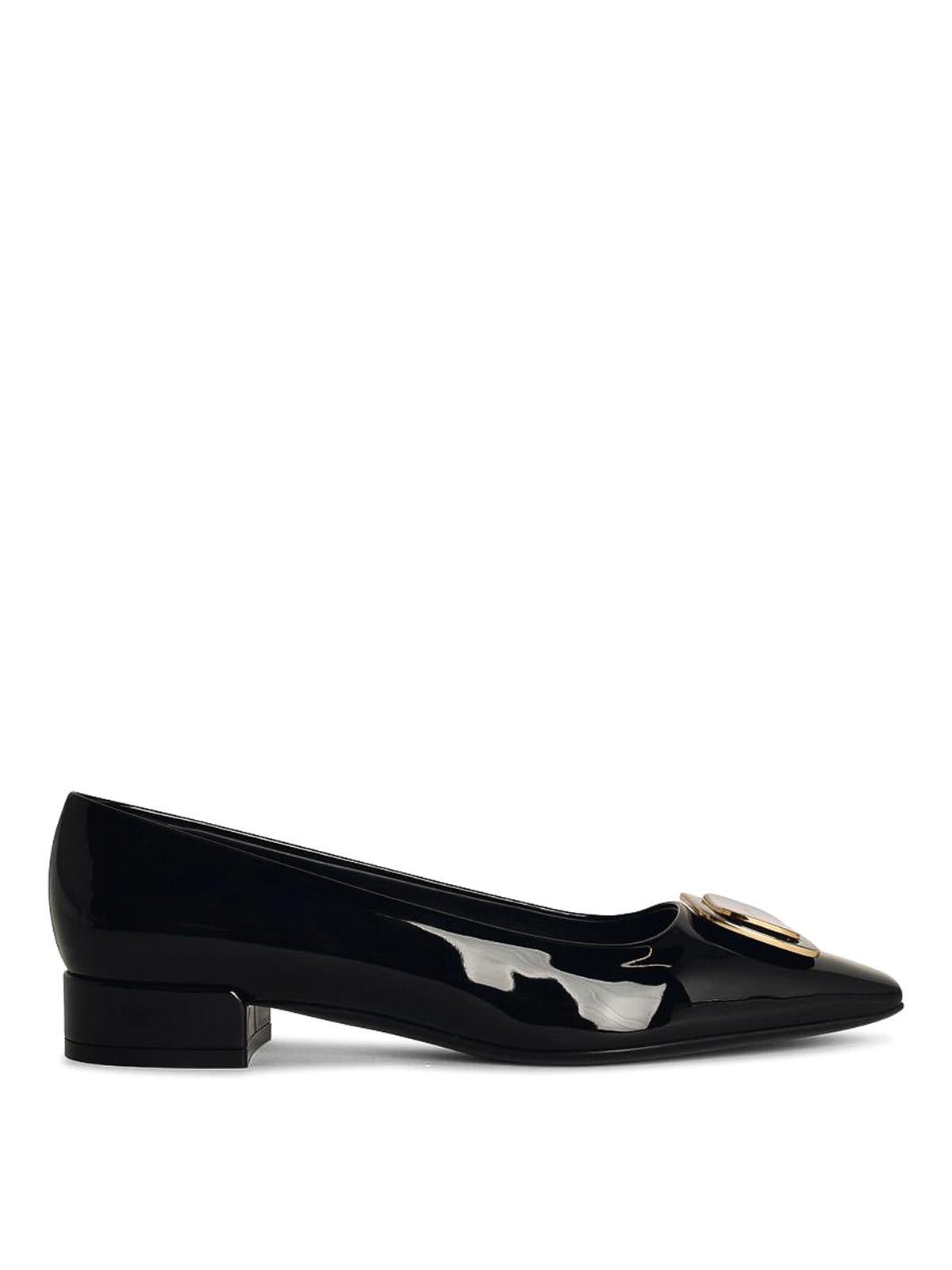 Black Shiny Leather Dcollt 01I7920775259001 (FERRAGAMO / パンプス・ハイヒール ) | FERRAGAMO (フェラガモ)