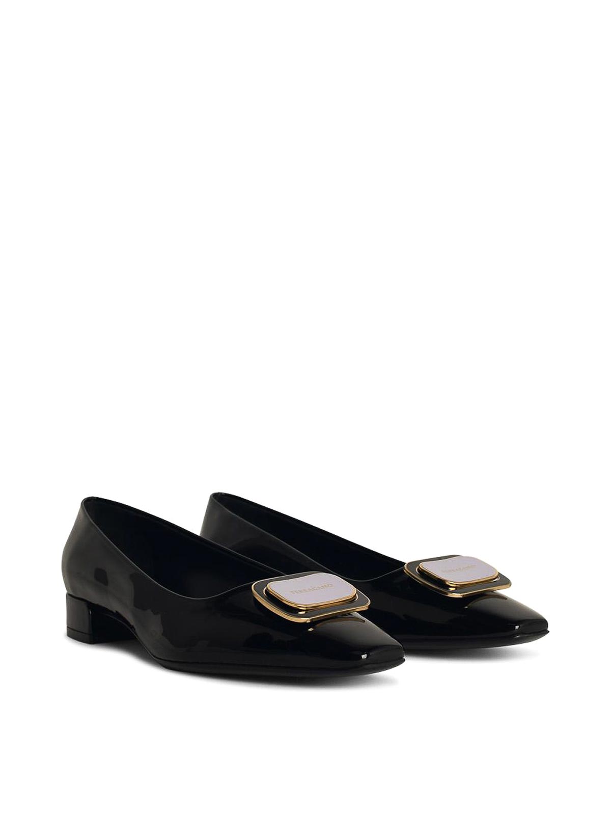 Black Shiny Leather Dcollt 01I7920775259001 (FERRAGAMO / パンプス・ハイヒール ) | FERRAGAMO (フェラガモ)(1)