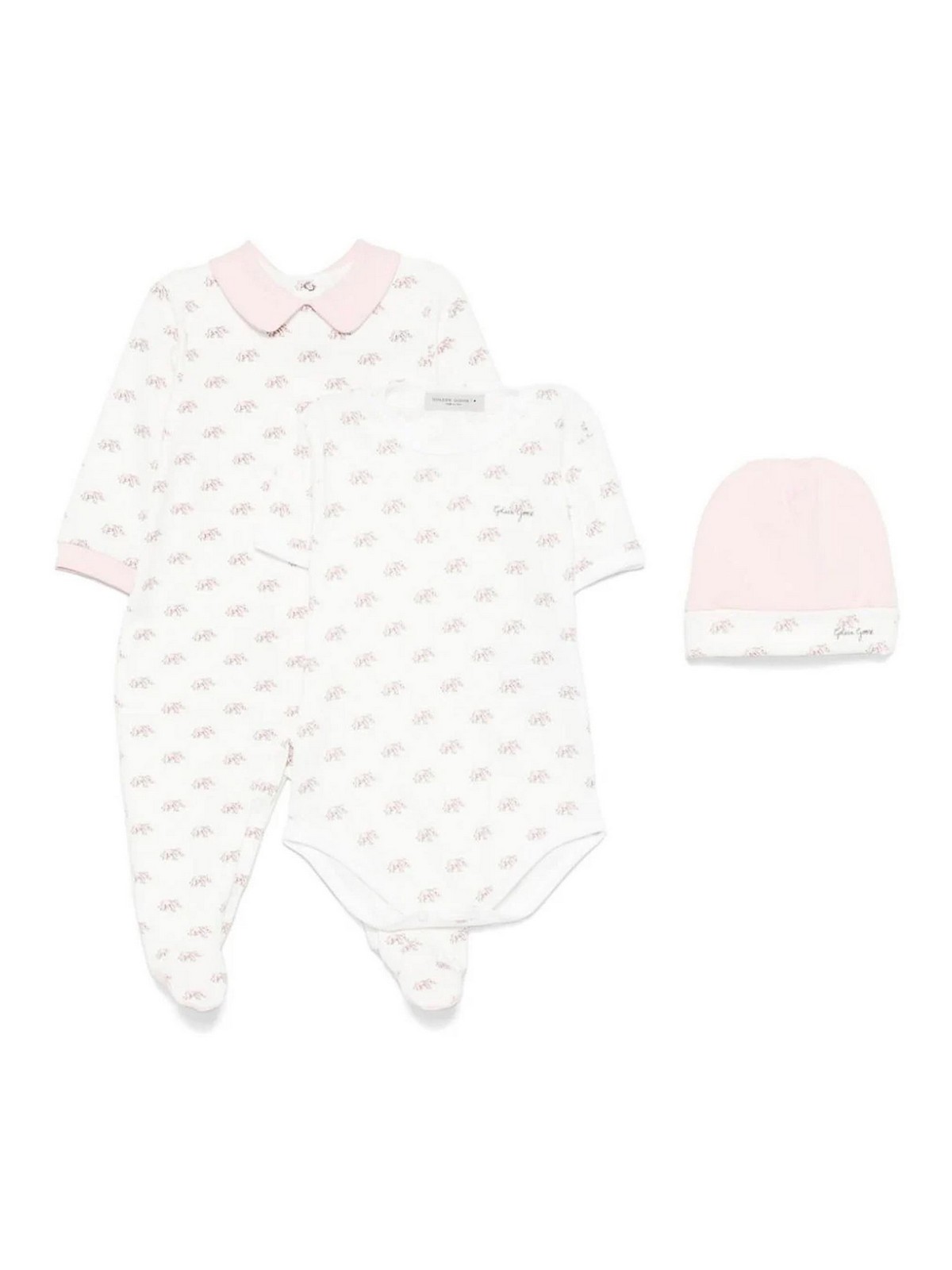 Kids Elephant-Print Babygrow Set GBP02064P00175082750 (Golden Goose / ワンピース・ドレス・オールインワン ) | Golden Goose (ゴールデングース)