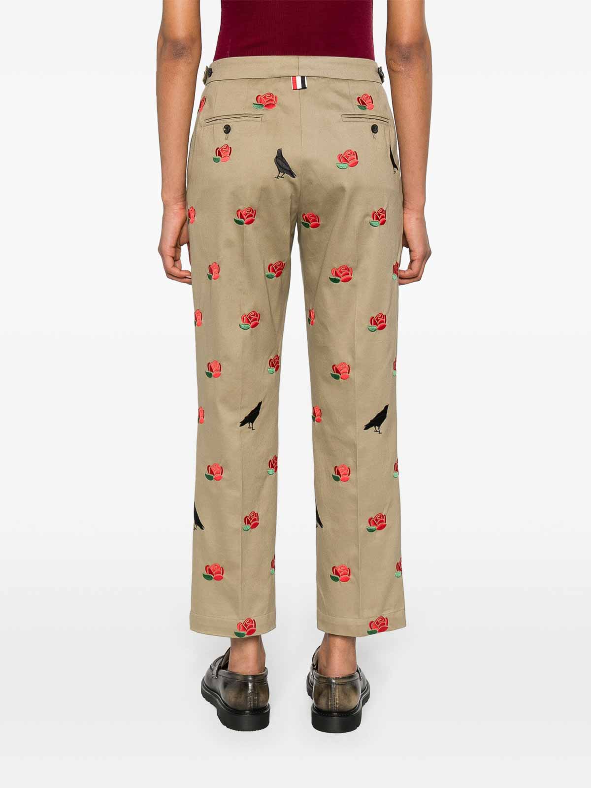 Raven And Roses Cotton Trousers FTC496EE1135275 (Thom Browne / パンツ ) | Thom Browne (トム・ブラウン)(3)