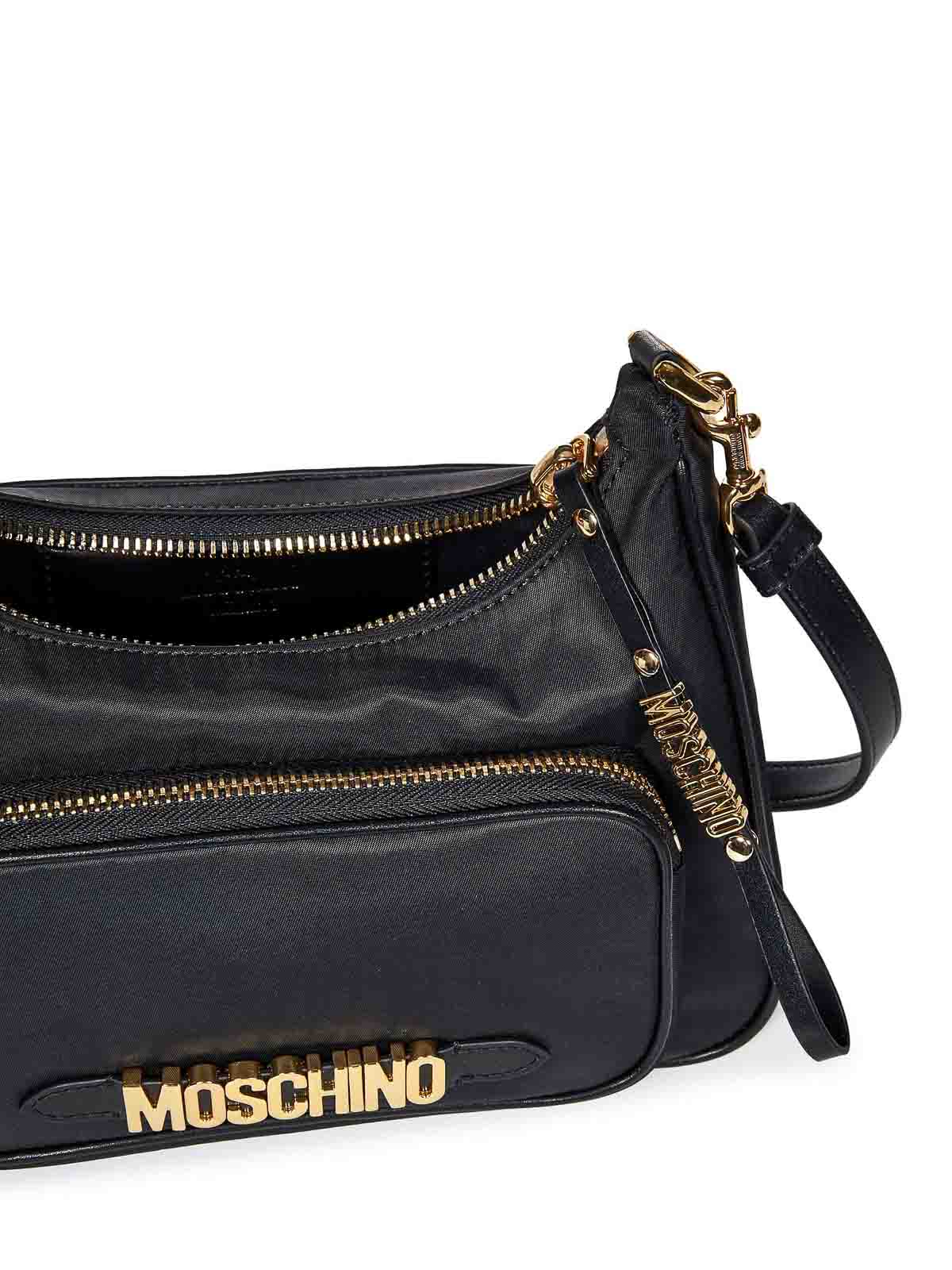Black Nylon Shoulder Bag 738182023555 (MOSCHINO / ハンドバッグ・ショルダーバッグ ) | MOSCHINO (モスキーノ)(3)