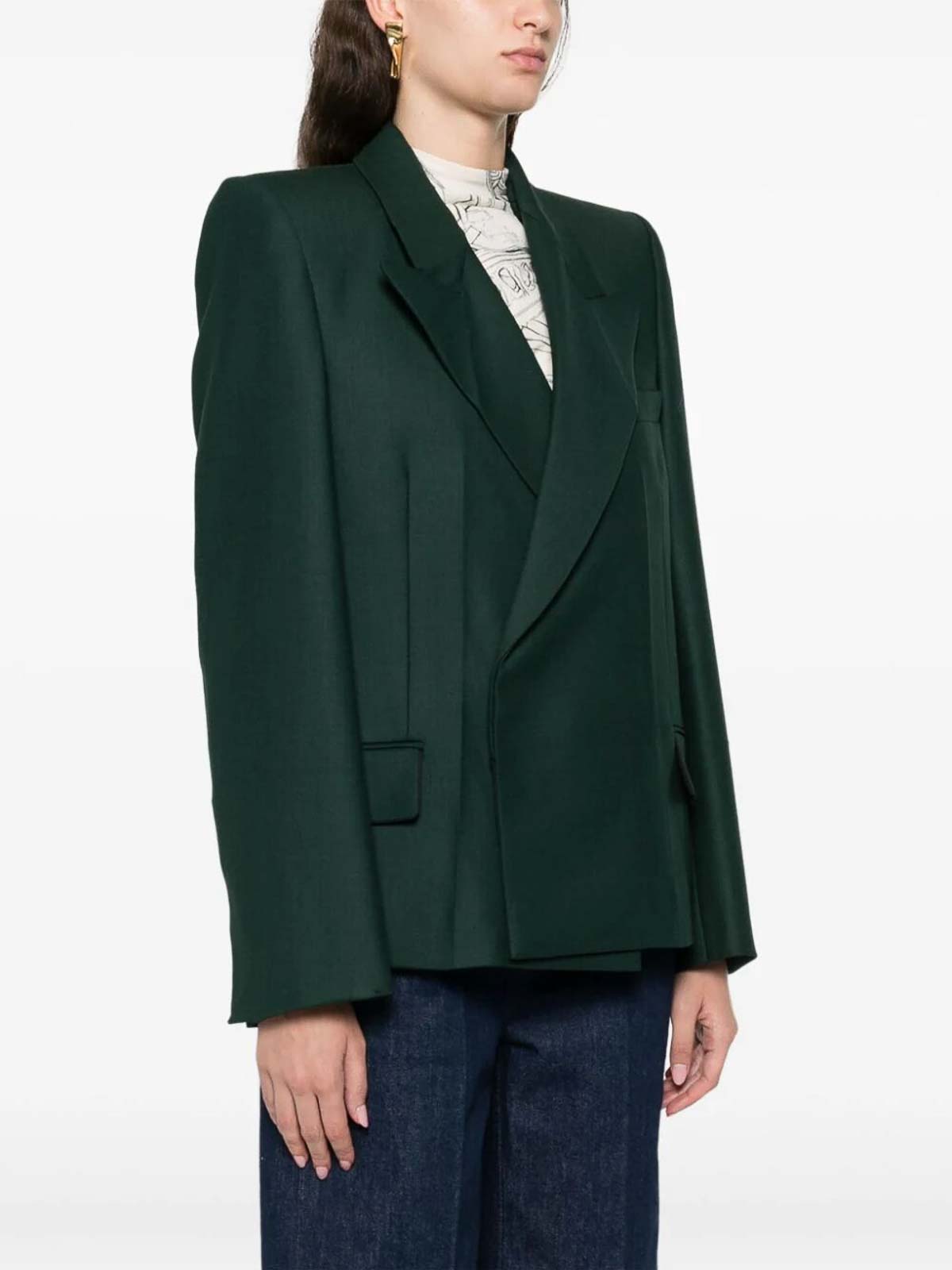 Pointed Shoulder Jacket 1424WJK005796B8834 (VICTORIA BECKHAM / ブレザー・ジャケット ) | VICTORIA BECKHAM (ヴィクトリア ベッカム)(1)