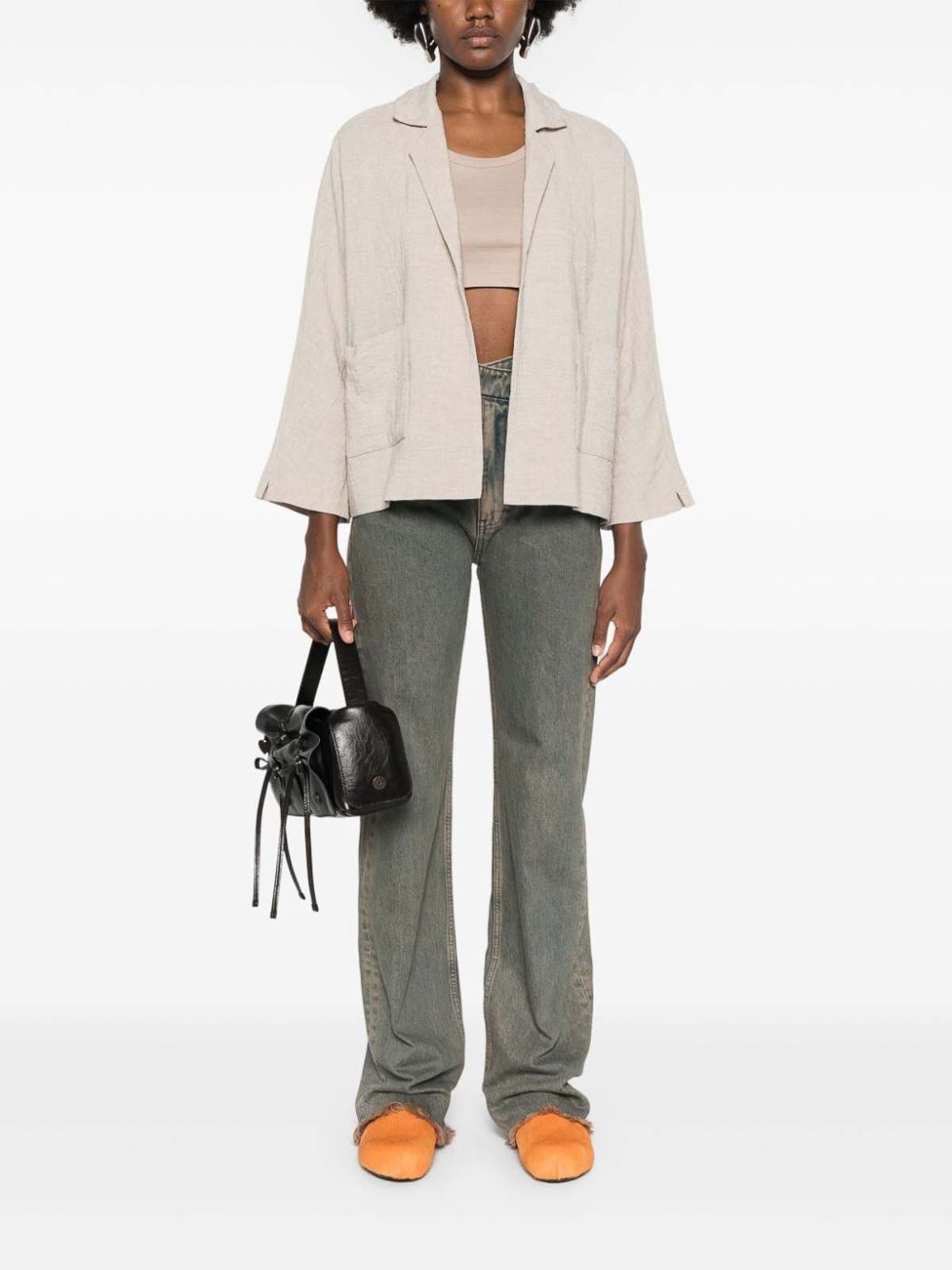 Giacca Jacket Peonia Nido GI154AI2716NATURALE (daniela gregis / ブレザー・ジャケット ) | daniela gregis (ダニエラ グレジス)(1)