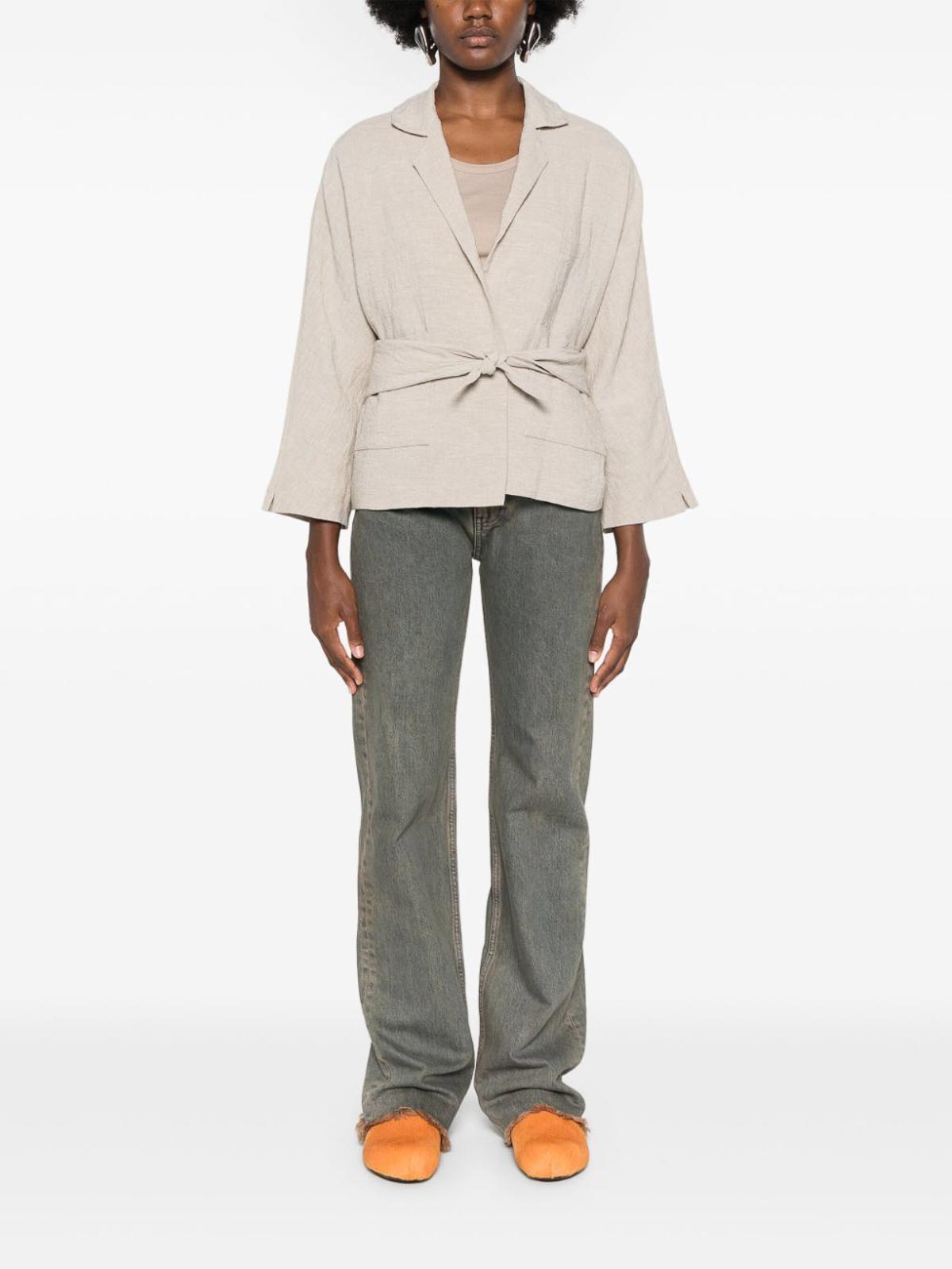 Giacca Jacket Peonia Nido GI154AI2716NATURALE (daniela gregis / ブレザー・ジャケット ) | daniela gregis (ダニエラ グレジス)(4)