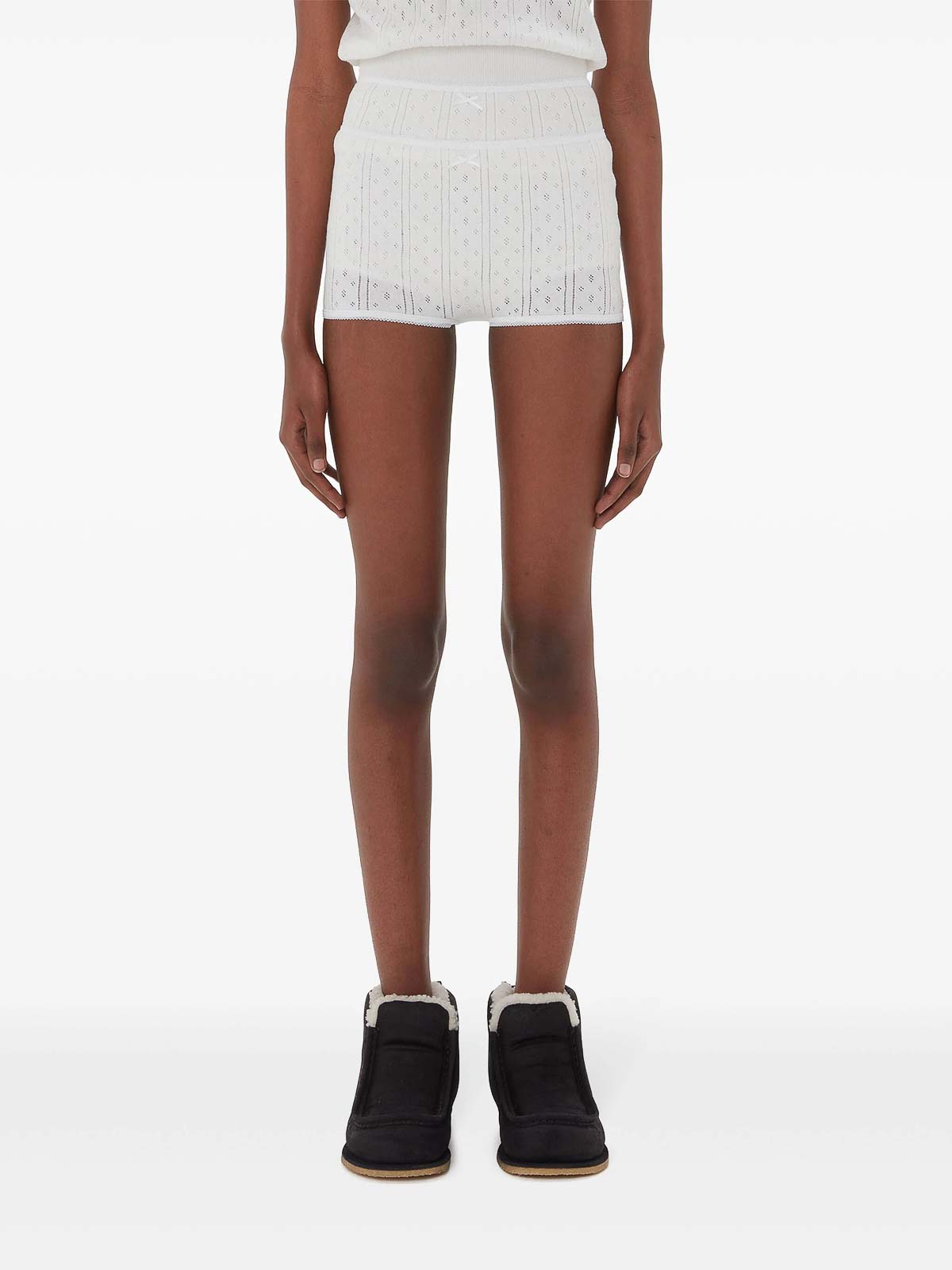 Double-Layer Pointelle Shorts KW1278YN0389001 (JW Anderson / ショートパンツ ) | JW Anderson (ジェイダブリュー アンダーソン)(2)