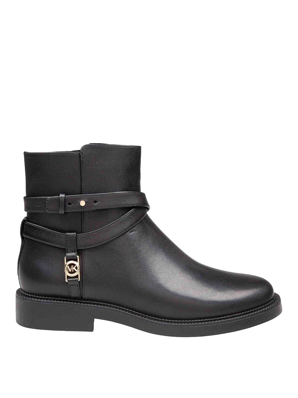 Abigail ankle boot in black leather 40F4ABME5L001 (MICHAEL KORS / ブーツ ) | MICHAEL KORS (マイケル・コース)