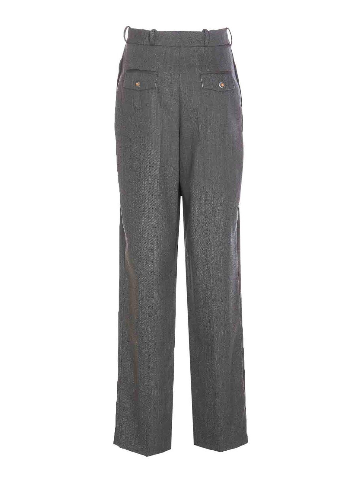 Steel Grey Pants PA03346E2CL3 (Elisabetta Franchi / パンツ ) | Elisabetta Franchi (エリザベッタ フランキ)(1)