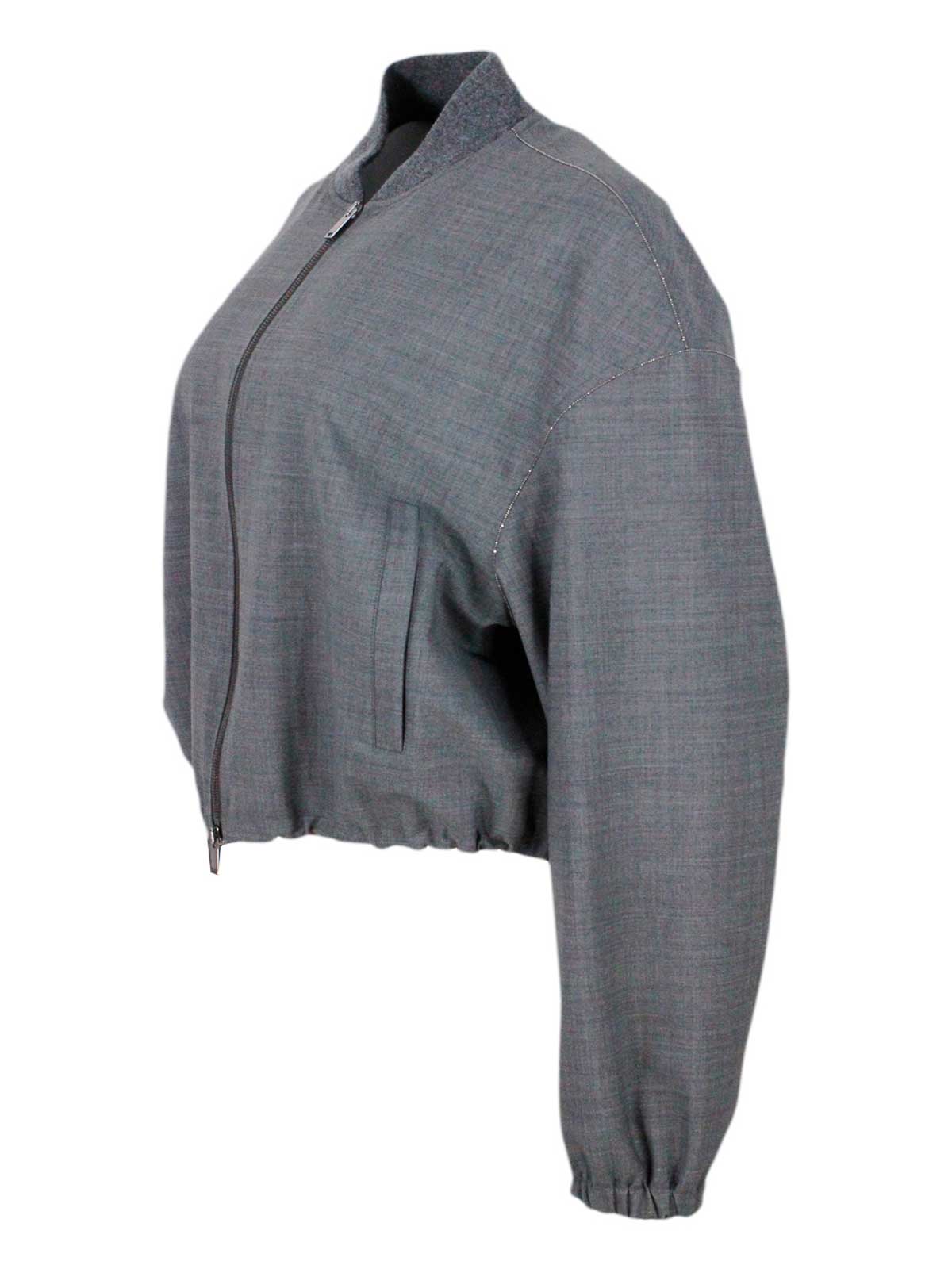 Wool blend jacket GCD214F167I0848185 (FABIANA FILIPPI / カジュアルジャケット ) | FABIANA FILIPPI (ファビアナフィリッピ)(1)