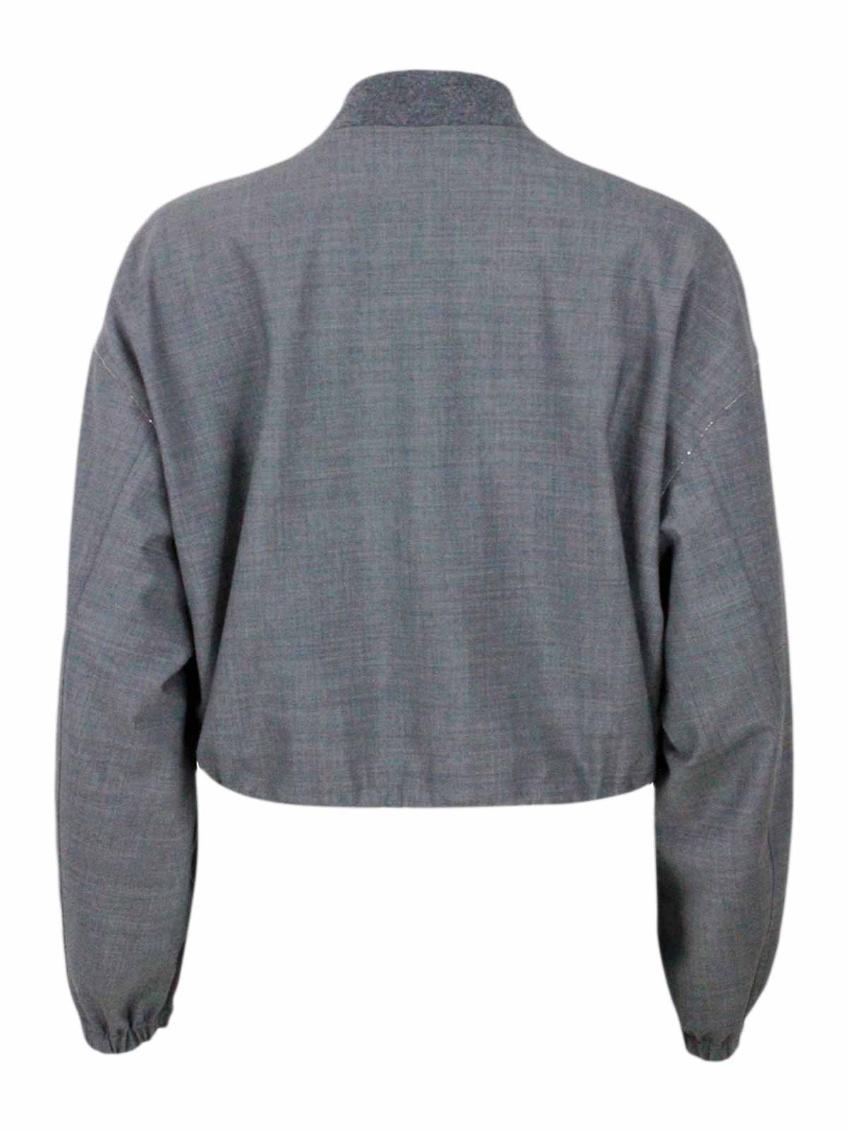 Wool blend jacket GCD214F167I0848185 (FABIANA FILIPPI / カジュアルジャケット ) | FABIANA FILIPPI (ファビアナフィリッピ)(2)