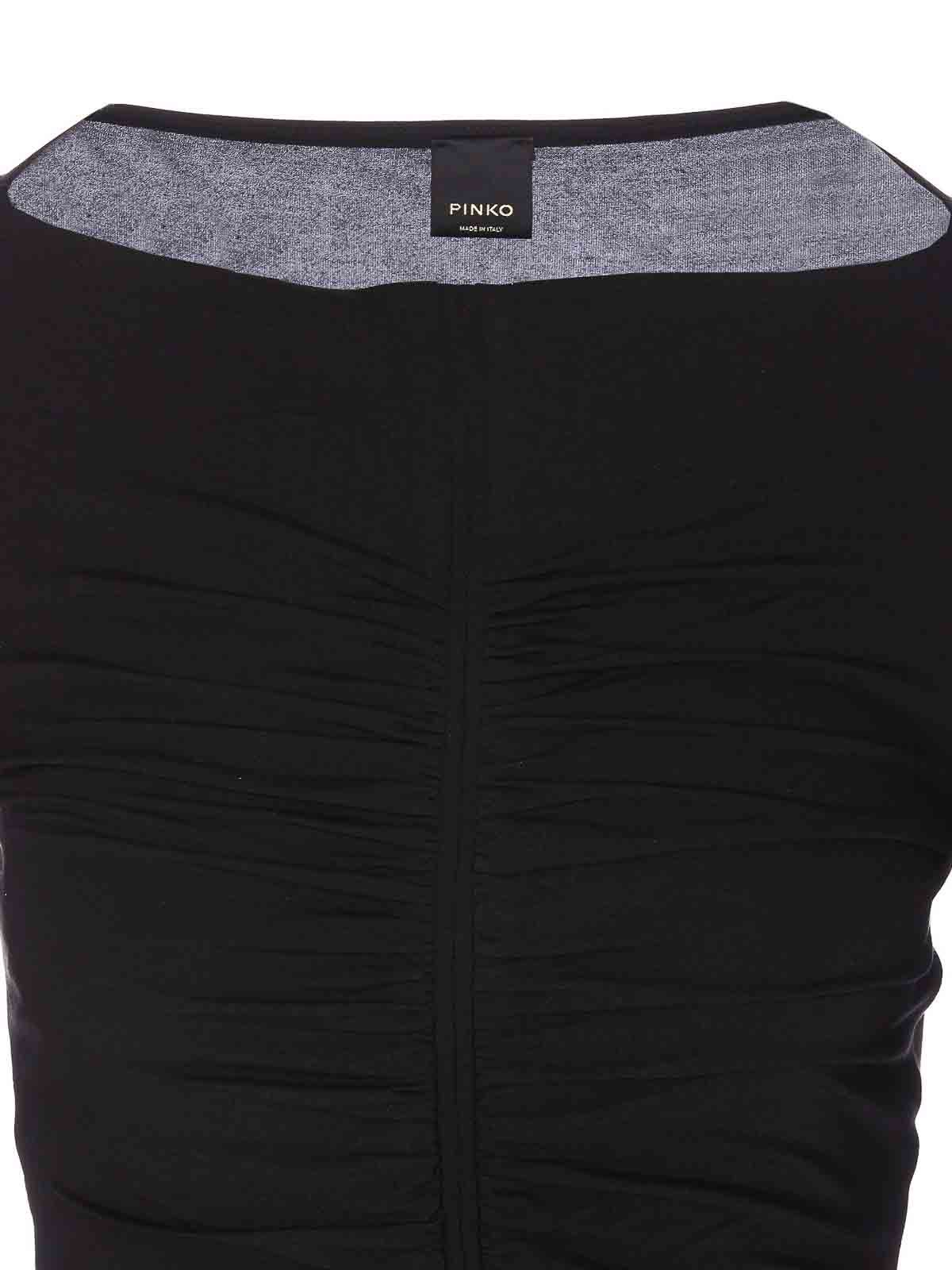 Black Arminio Long Sleeves Top 104526A29BZ99 (PINKO / Tシャツ・カットソー ) | PINKO (ピンコ)(3)