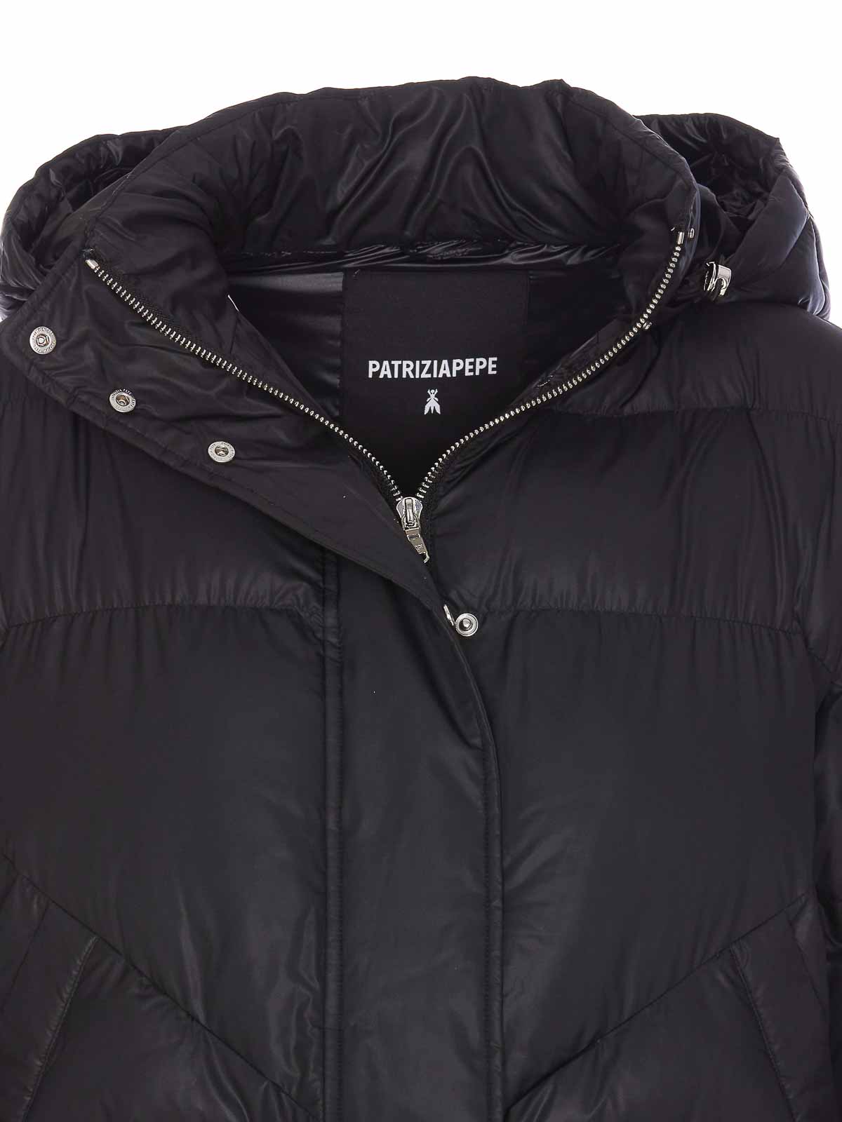 Black Down Jacket 8O0143A451K103 (PATRIZIA PEPE / ダウンジャケット・コート ) | PATRIZIA PEPE (パトリツィア ペペ)(2)
