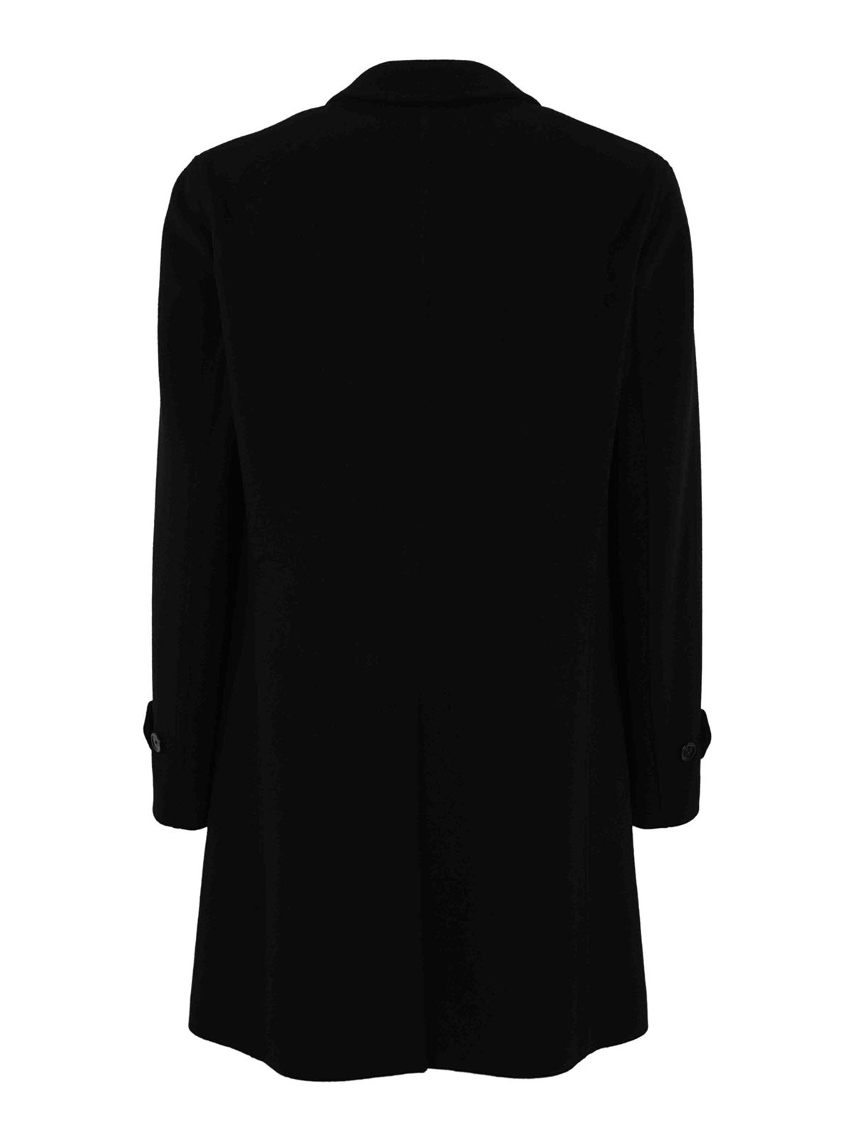 5-Button Trench Coat In Black Wool IV23223IVC63605999 (LARDINI / コート ) | LARDINI (ラルディーニ)(1)