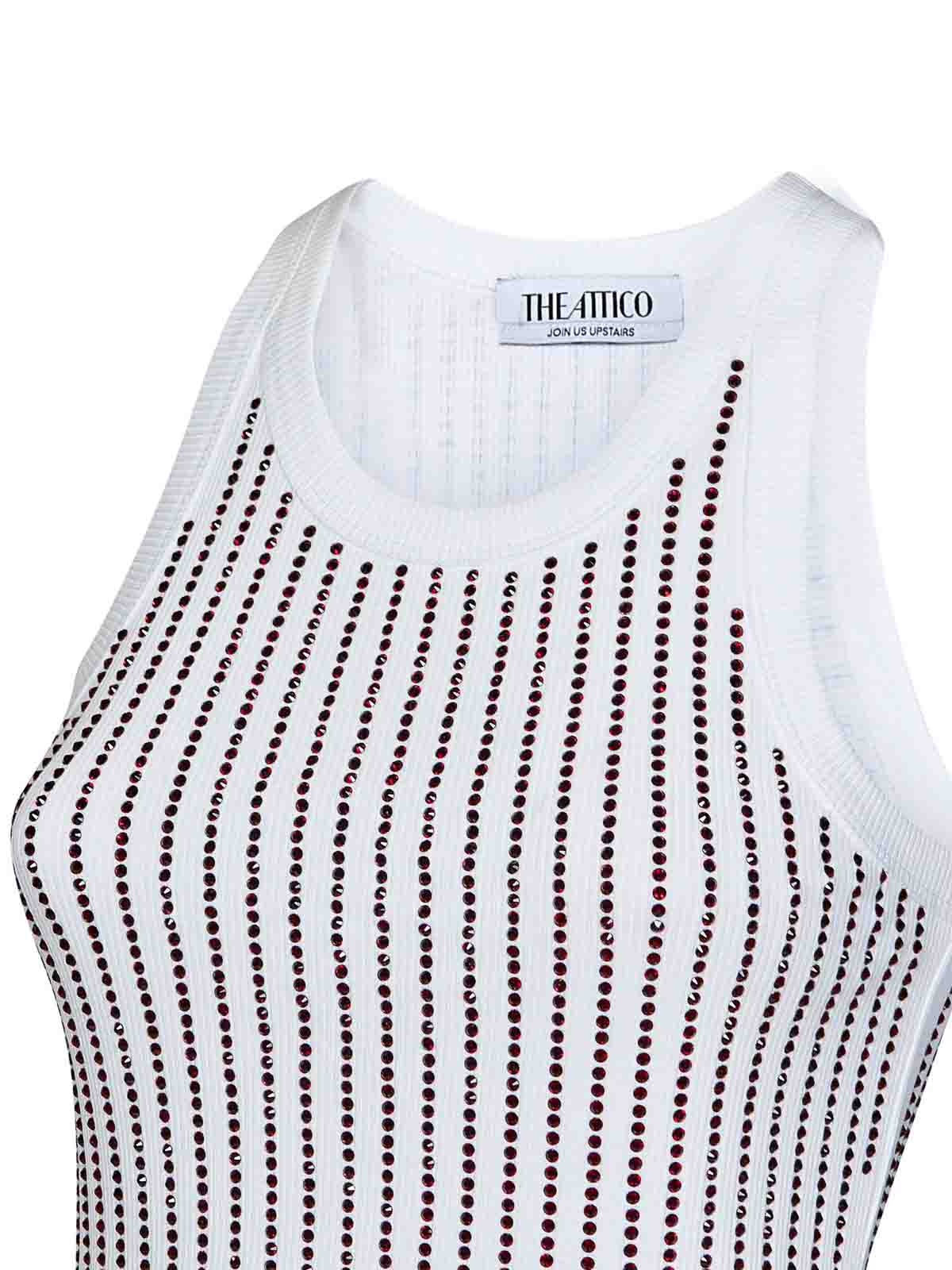 White Ribbed Top 247WCT276J050R059 (THE ATTICO / タンクトップ・キャミソール ) | THE ATTICO (ジ・アティコ)(2)