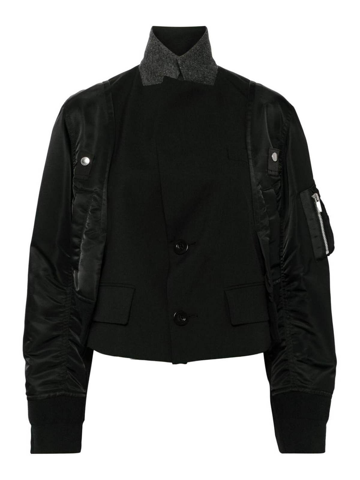 Suiting X Nylon Twill Jacket 2407338BLACK (sacai / カジュアルジャケット ) | sacai (サカイ)