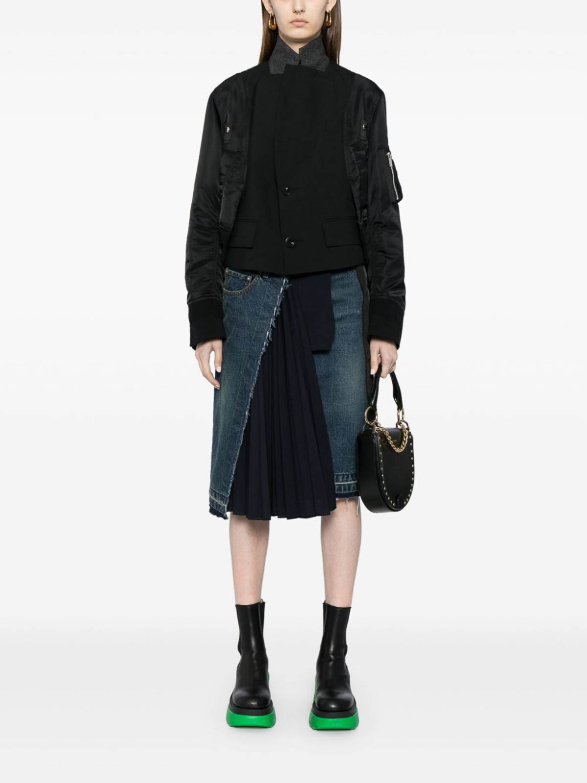 Suiting X Nylon Twill Jacket 2407338BLACK (sacai / カジュアルジャケット ) | sacai (サカイ)(1)