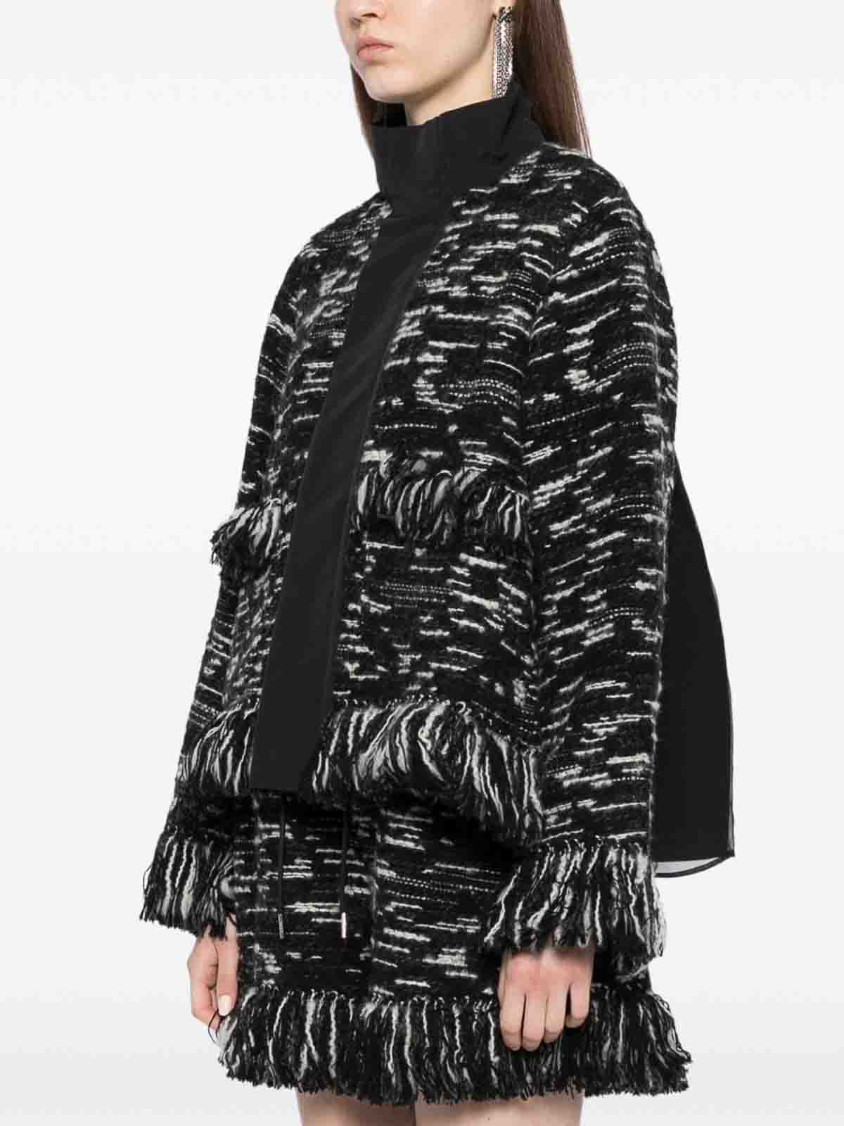 Tweed X Grosgrain Blouson 2407584BLACK (sacai / ブレザー・ジャケット ) | sacai (サカイ)(3)