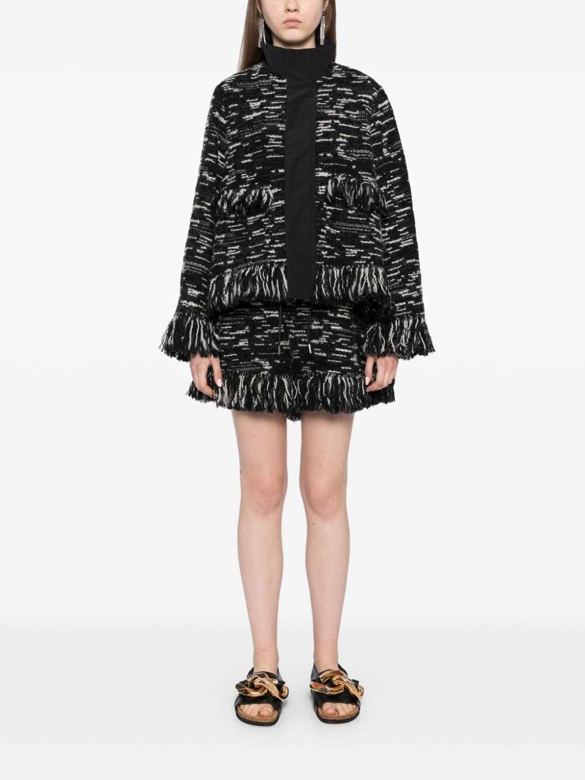 Tweed X Grosgrain Blouson 2407584BLACK (sacai / ブレザー・ジャケット ) | sacai (サカイ)(4)